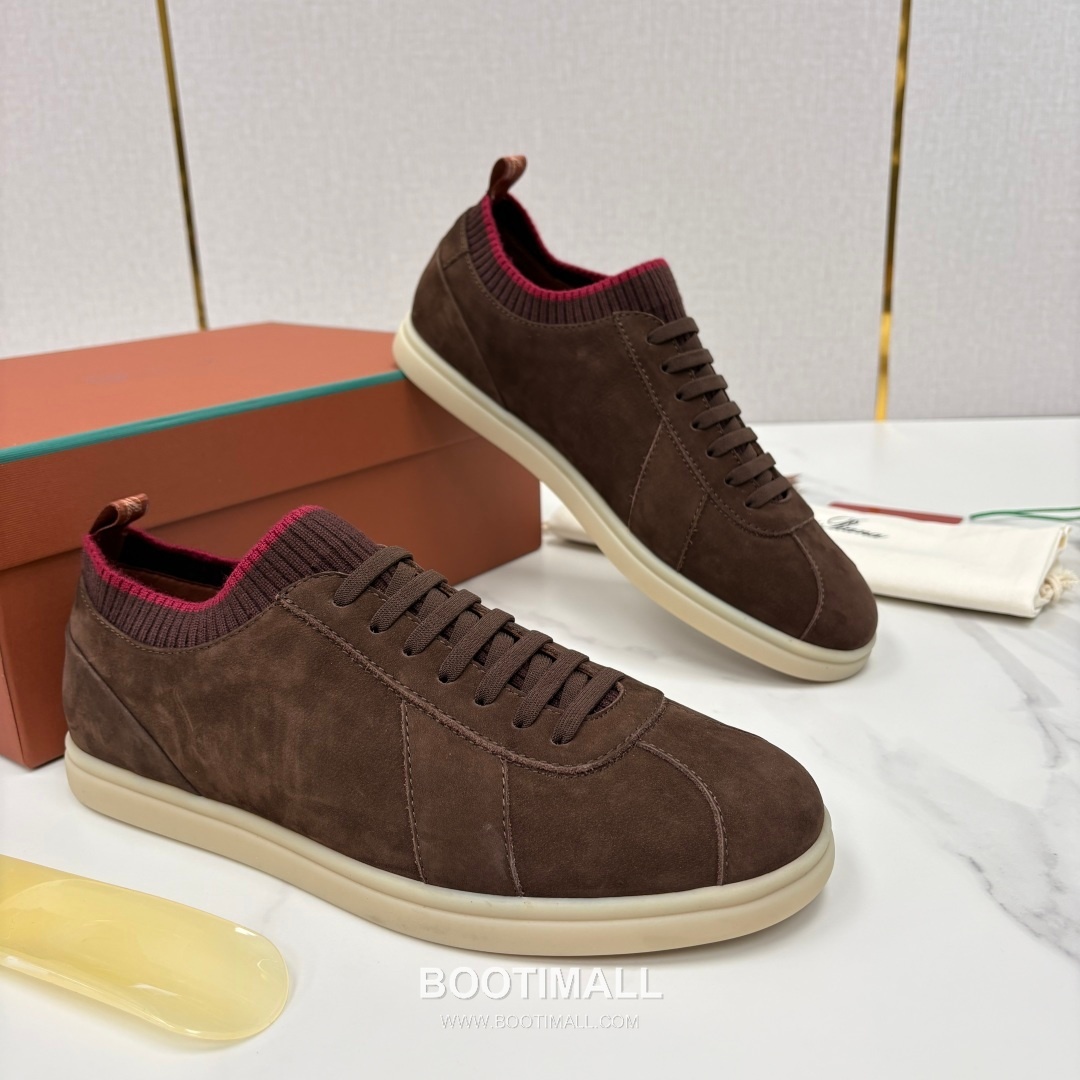 Loro Piana Soho Walk Trainer Calfskin Kummel Low-Top 로로피아나 소호 워크 트레이너 송아지가죽 쿠멜 로우탑 스니커즈 2