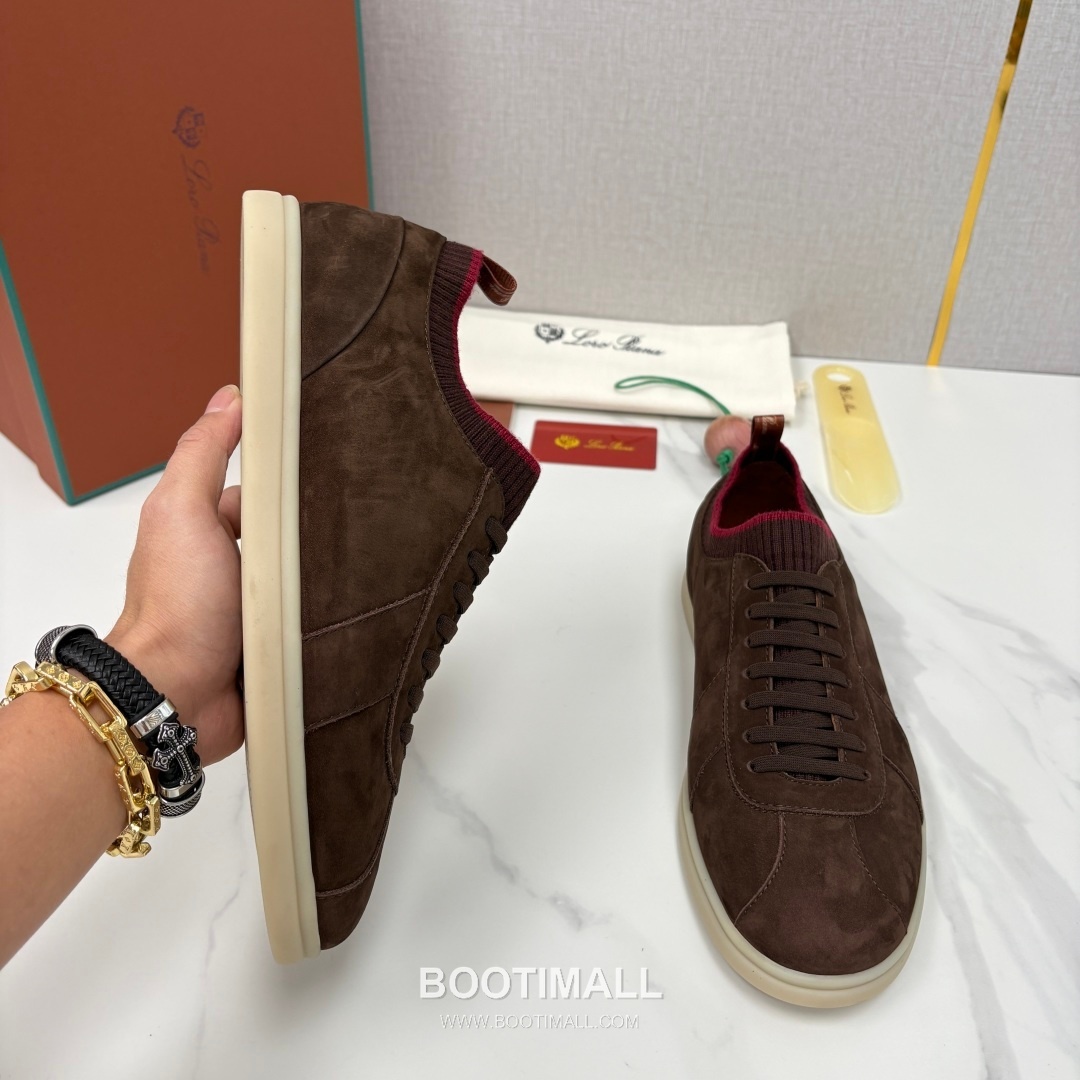 Loro Piana Soho Walk Trainer Calfskin Kummel Low-Top 로로피아나 소호 워크 트레이너 송아지가죽 쿠멜 로우탑 스니커즈 4