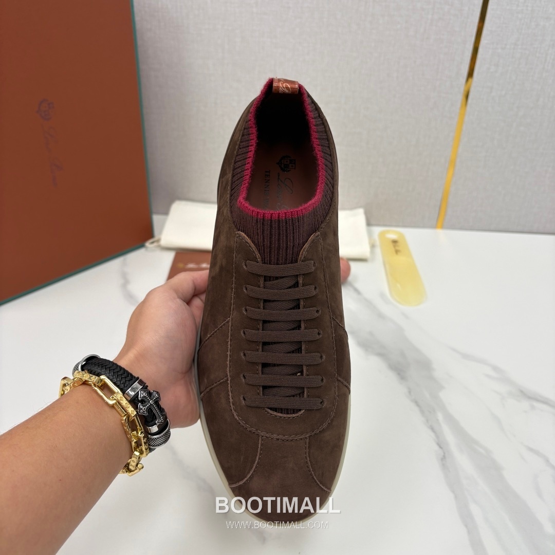 Loro Piana Soho Walk Trainer Calfskin Kummel Low-Top 로로피아나 소호 워크 트레이너 송아지가죽 쿠멜 로우탑 스니커즈 5