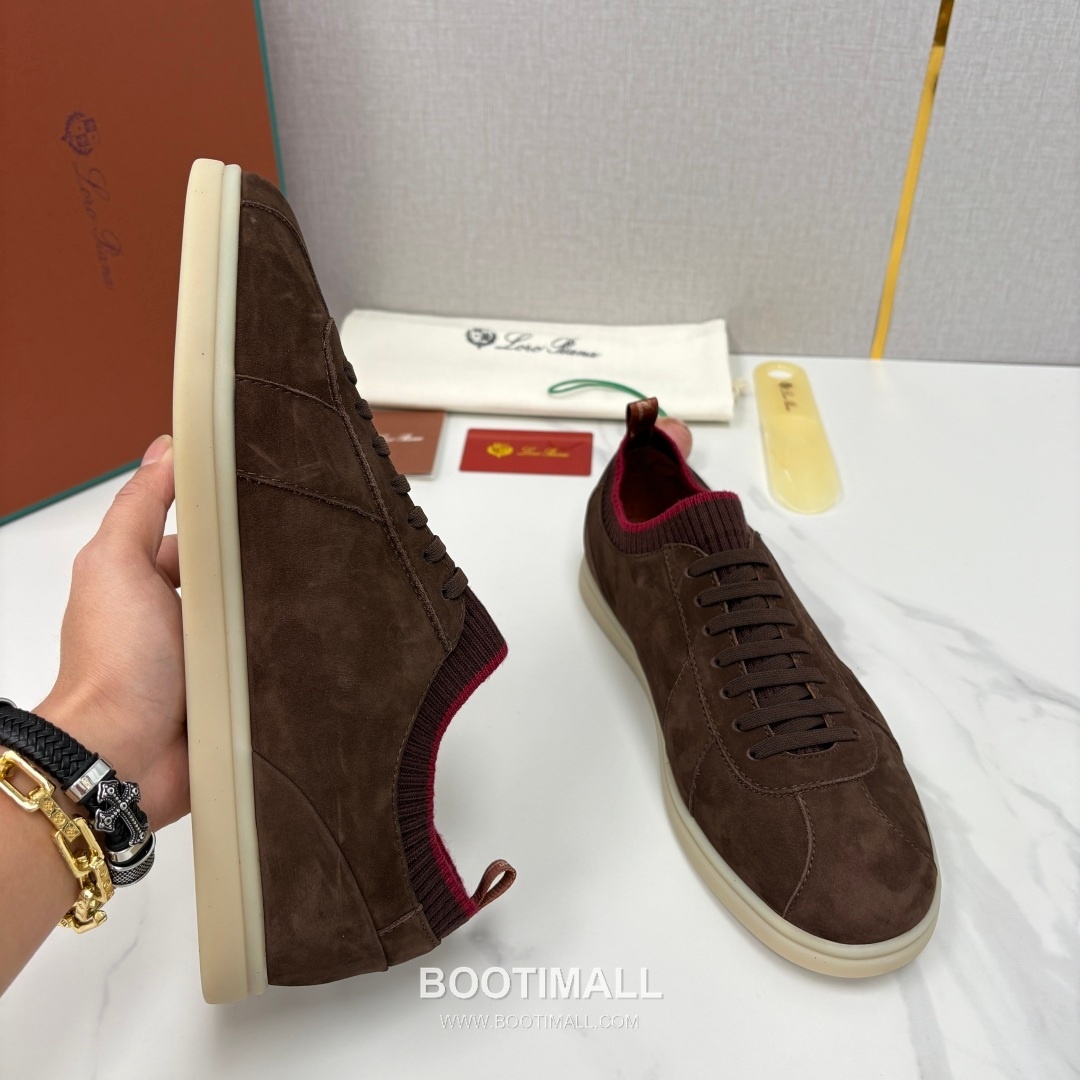 Loro Piana Soho Walk Trainer Calfskin Kummel Low-Top 로로피아나 소호 워크 트레이너 송아지가죽 쿠멜 로우탑 스니커즈 6