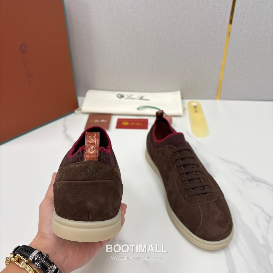 Loro Piana Soho Walk Trainer Calfskin Kummel Low-Top 로로피아나 소호 워크 트레이너 송아지가죽 쿠멜 로우탑 스니커즈 8