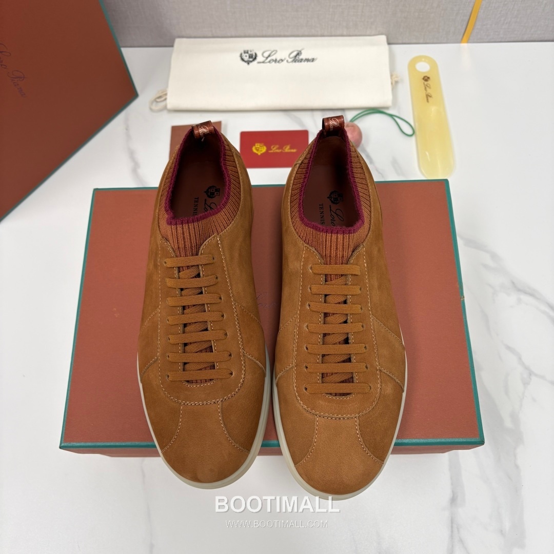 Loro Piana Soho Walk Trainer Calfskin Kummel Low-Top 로로피아나 소호 워크 트레이너 송아지가죽 쿠멜 로우탑 스니커즈 1