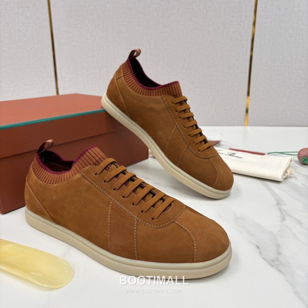 Loro Piana Soho Walk Trainer Calfskin Kummel Low-Top 로로피아나 소호 워크 트레이너 송아지가죽 쿠멜 로우탑 스니커즈 2