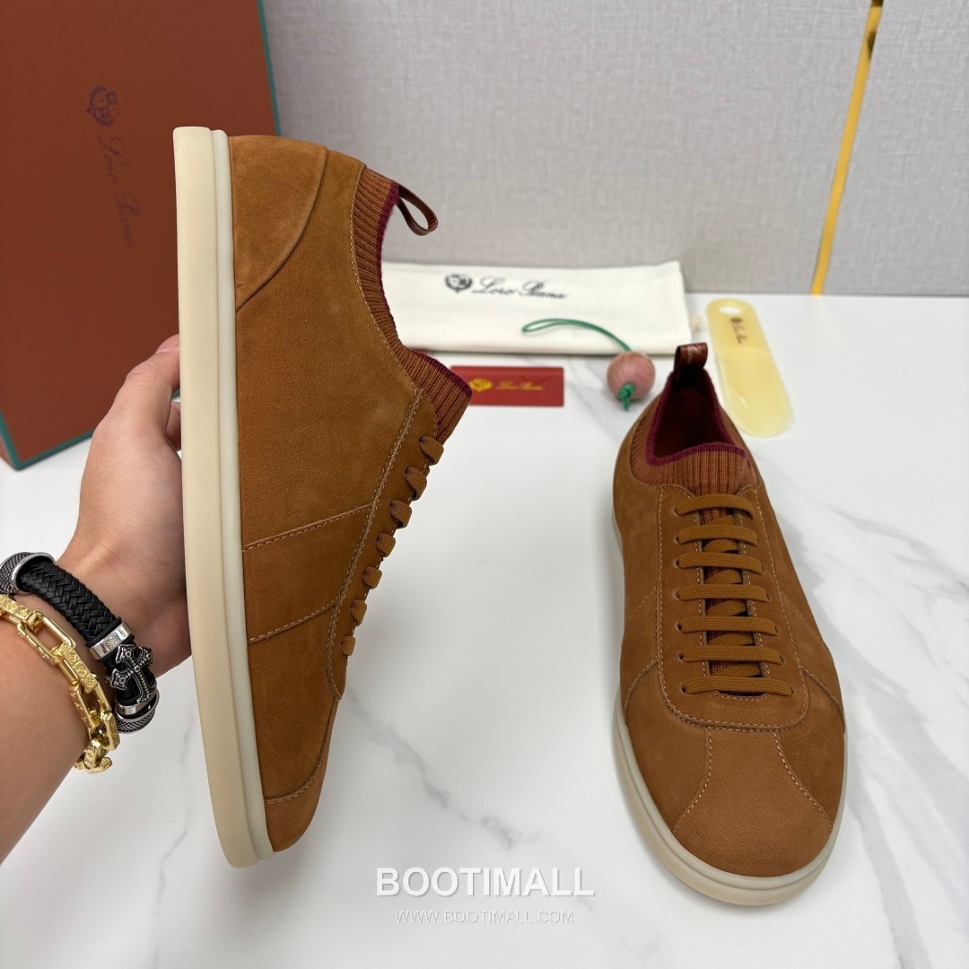 Loro Piana Soho Walk Trainer Calfskin Kummel Low-Top 로로피아나 소호 워크 트레이너 송아지가죽 쿠멜 로우탑 스니커즈 4