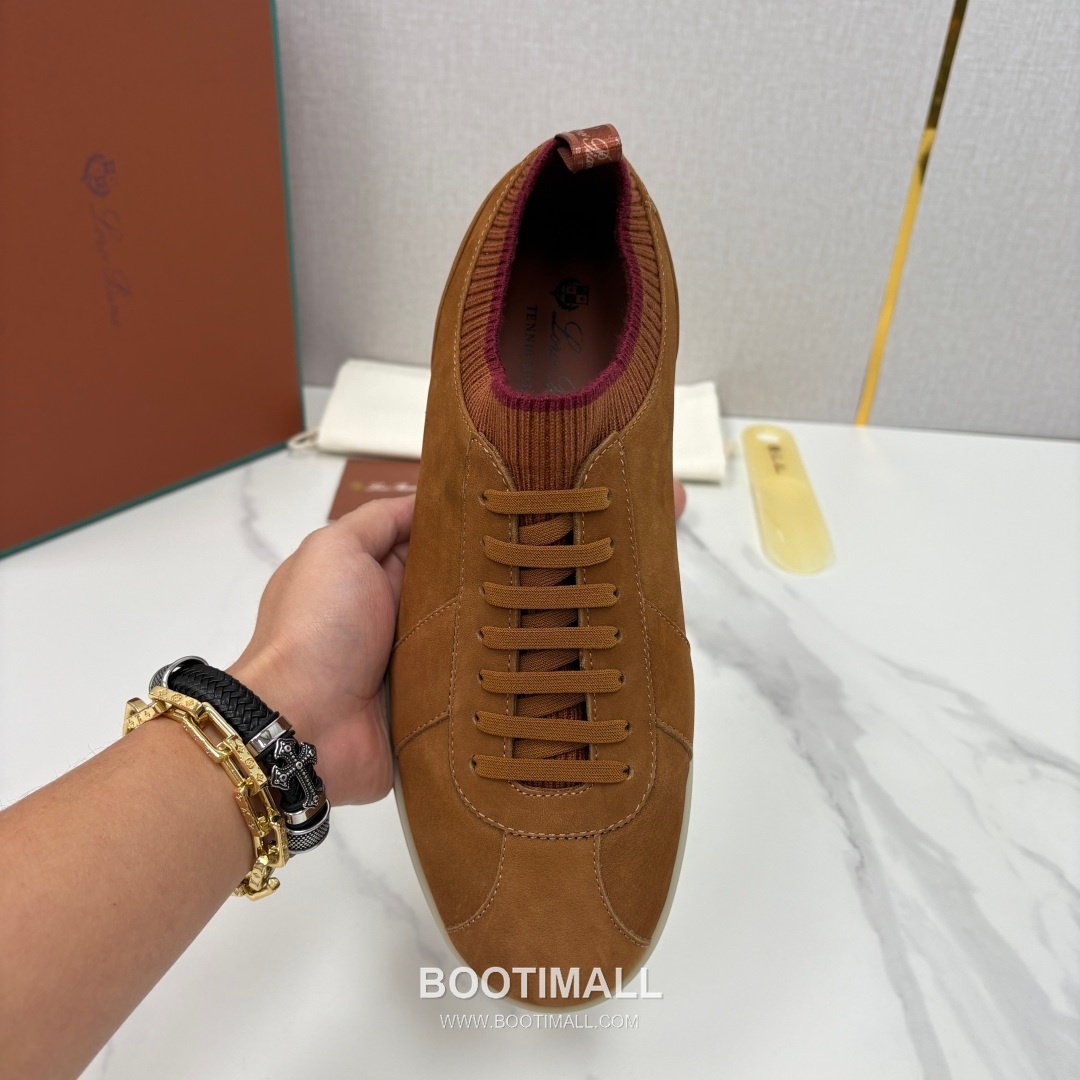 Loro Piana Soho Walk Trainer Calfskin Kummel Low-Top 로로피아나 소호 워크 트레이너 송아지가죽 쿠멜 로우탑 스니커즈 5