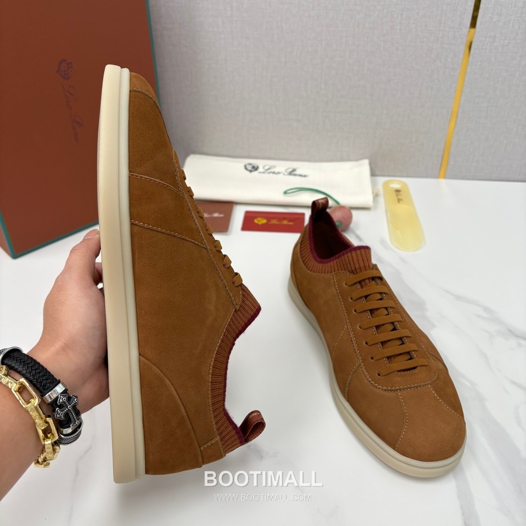 Loro Piana Soho Walk Trainer Calfskin Kummel Low-Top 로로피아나 소호 워크 트레이너 송아지가죽 쿠멜 로우탑 스니커즈 6