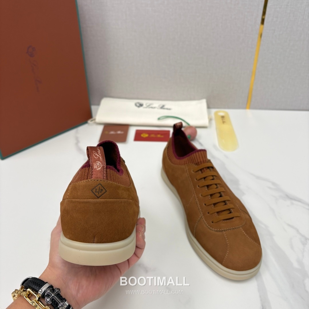 Loro Piana Soho Walk Trainer Calfskin Kummel Low-Top 로로피아나 소호 워크 트레이너 송아지가죽 쿠멜 로우탑 스니커즈 8