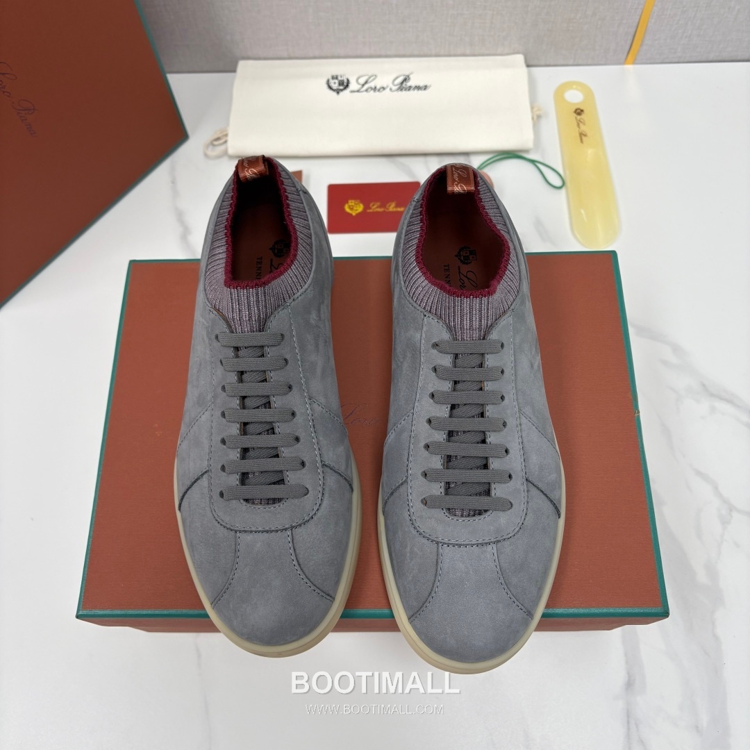Loro Piana Soho Walk Trainer Calfskin Kummel Low-Top 로로피아나 소호 워크 트레이너 송아지가죽 쿠멜 로우탑 스니커즈 1