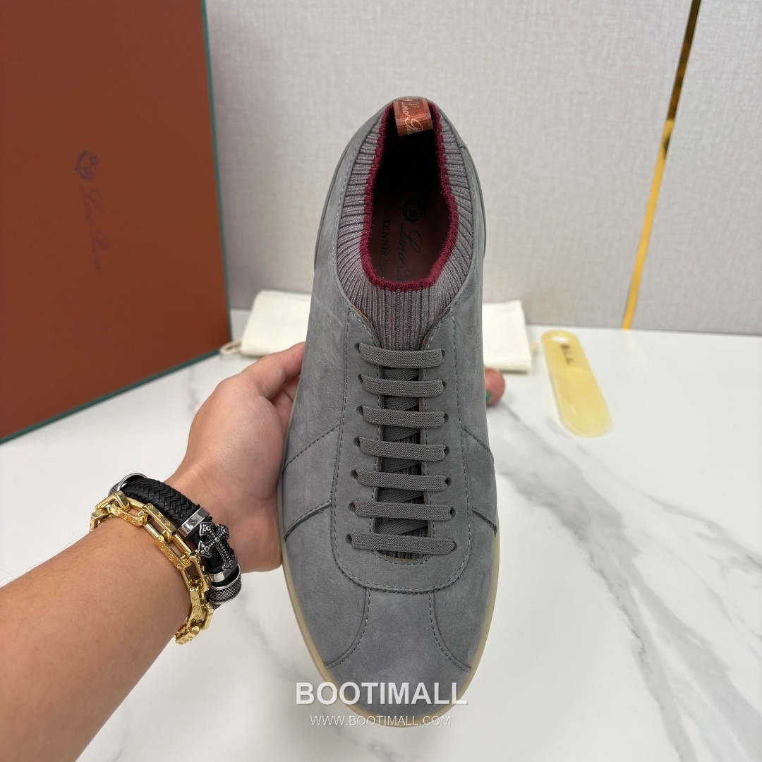 Loro Piana Soho Walk Trainer Calfskin Kummel Low-Top 로로피아나 소호 워크 트레이너 송아지가죽 쿠멜 로우탑 스니커즈 5