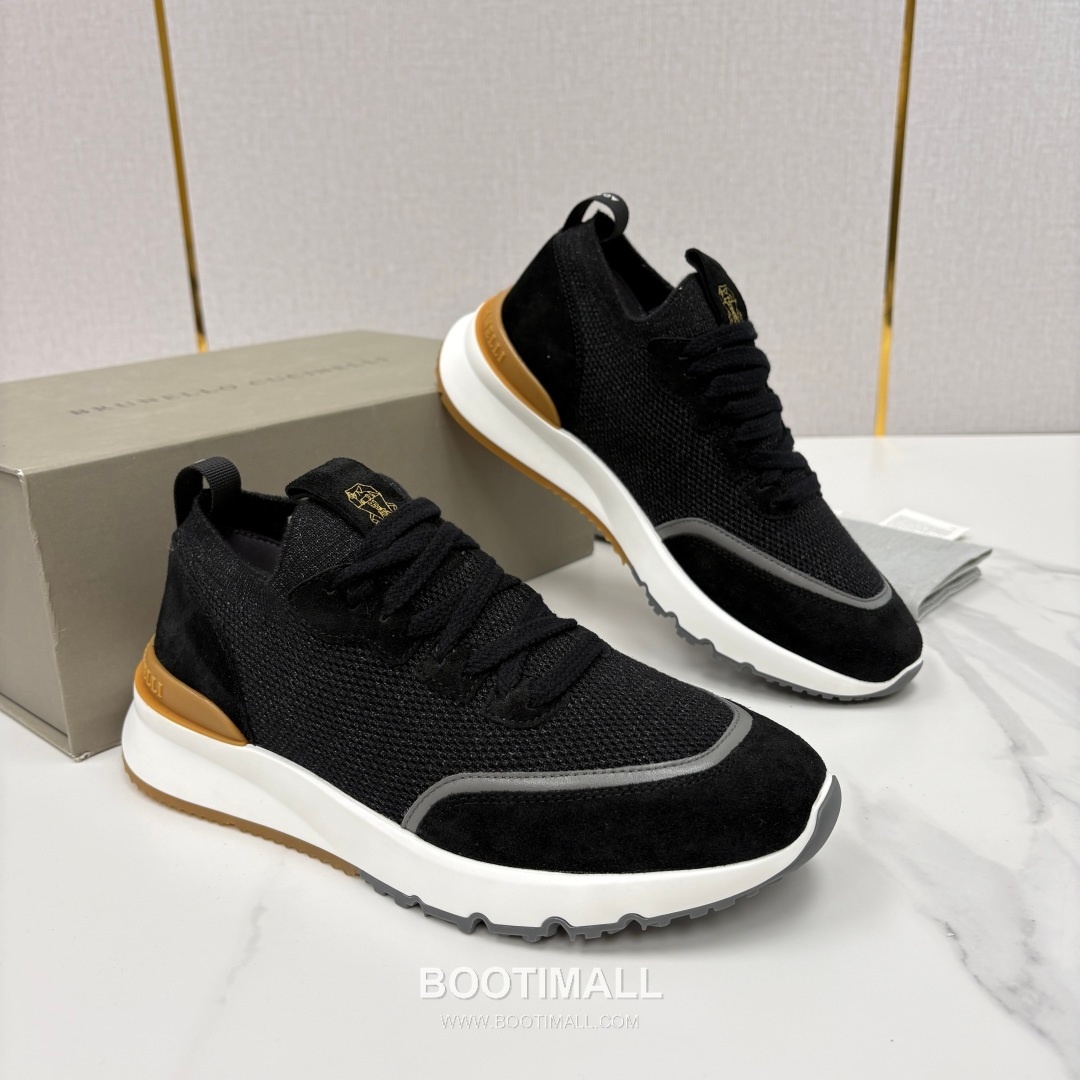 Brunello Cucinelli Melange Knit Suede Low-Top Multicolor Sneakers 브루넬로 쿠치넬리 멜란지 니트 스웨이드 로우탑 멀티컬러 스니커즈 2