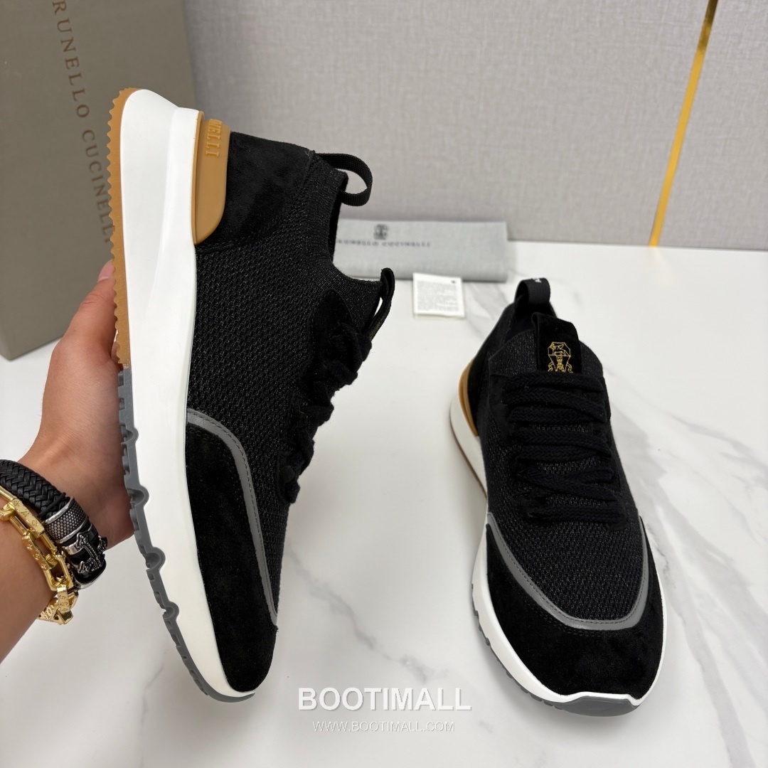 Brunello Cucinelli Melange Knit Suede Low-Top Multicolor Sneakers 브루넬로 쿠치넬리 멜란지 니트 스웨이드 로우탑 멀티컬러 스니커즈 4