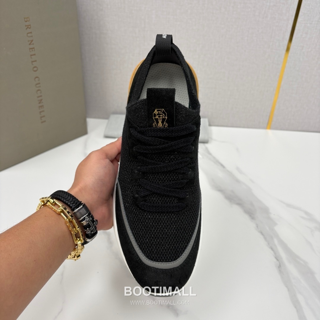 Brunello Cucinelli Melange Knit Suede Low-Top Multicolor Sneakers 브루넬로 쿠치넬리 멜란지 니트 스웨이드 로우탑 멀티컬러 스니커즈 5