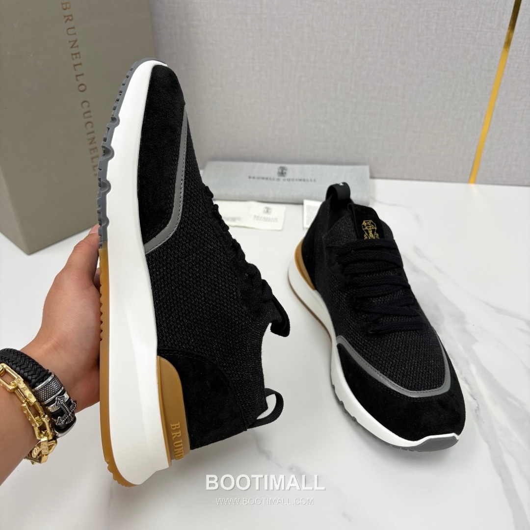 Brunello Cucinelli Melange Knit Suede Low-Top Multicolor Sneakers 브루넬로 쿠치넬리 멜란지 니트 스웨이드 로우탑 멀티컬러 스니커즈 6