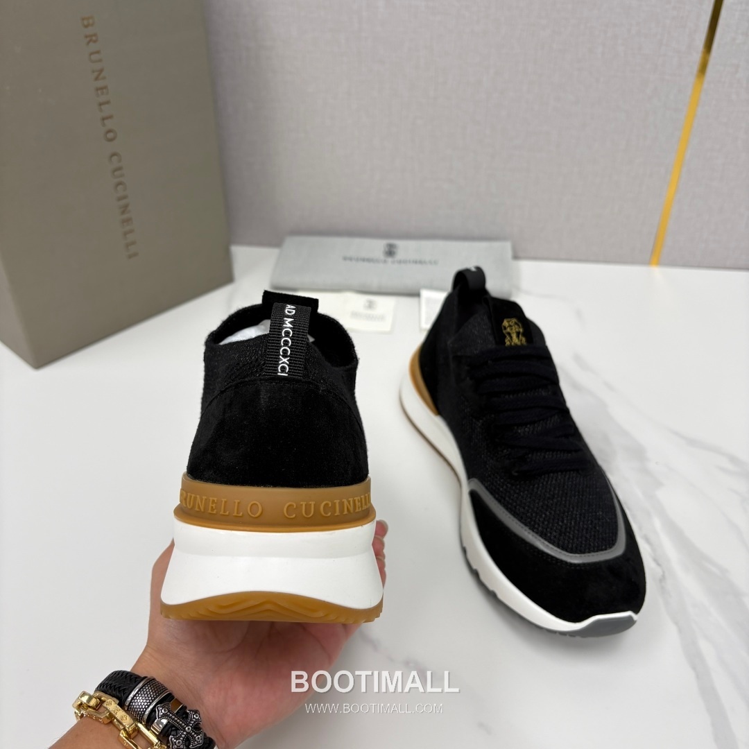 Brunello Cucinelli Melange Knit Suede Low-Top Multicolor Sneakers 브루넬로 쿠치넬리 멜란지 니트 스웨이드 로우탑 멀티컬러 스니커즈 8