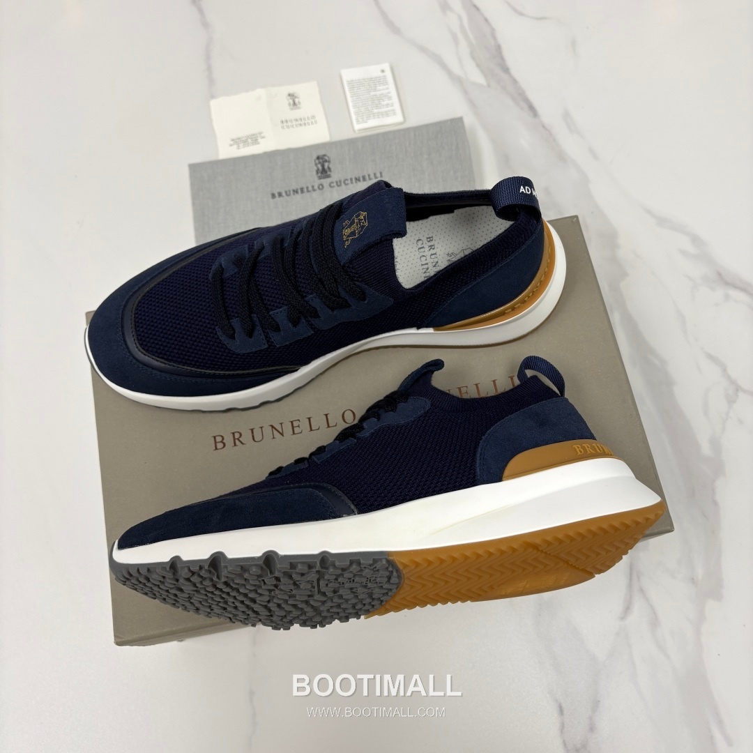 Brunello Cucinelli Melange Knit Suede Low-Top Multicolor Sneakers 브루넬로 쿠치넬리 멜란지 니트 스웨이드 로우탑 멀티컬러 스니커즈 3