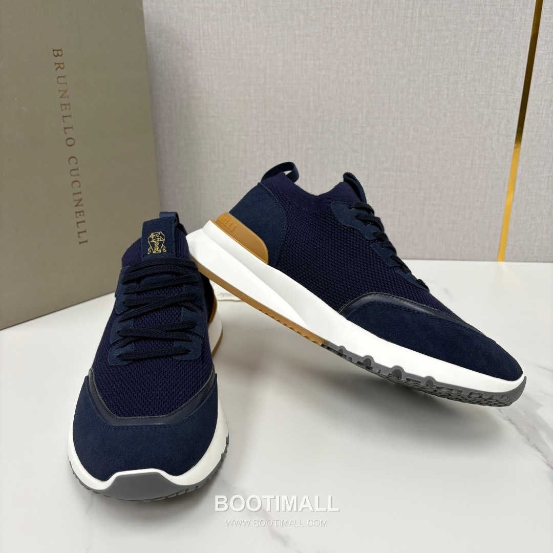 Brunello Cucinelli Melange Knit Suede Low-Top Multicolor Sneakers 브루넬로 쿠치넬리 멜란지 니트 스웨이드 로우탑 멀티컬러 스니커즈 7