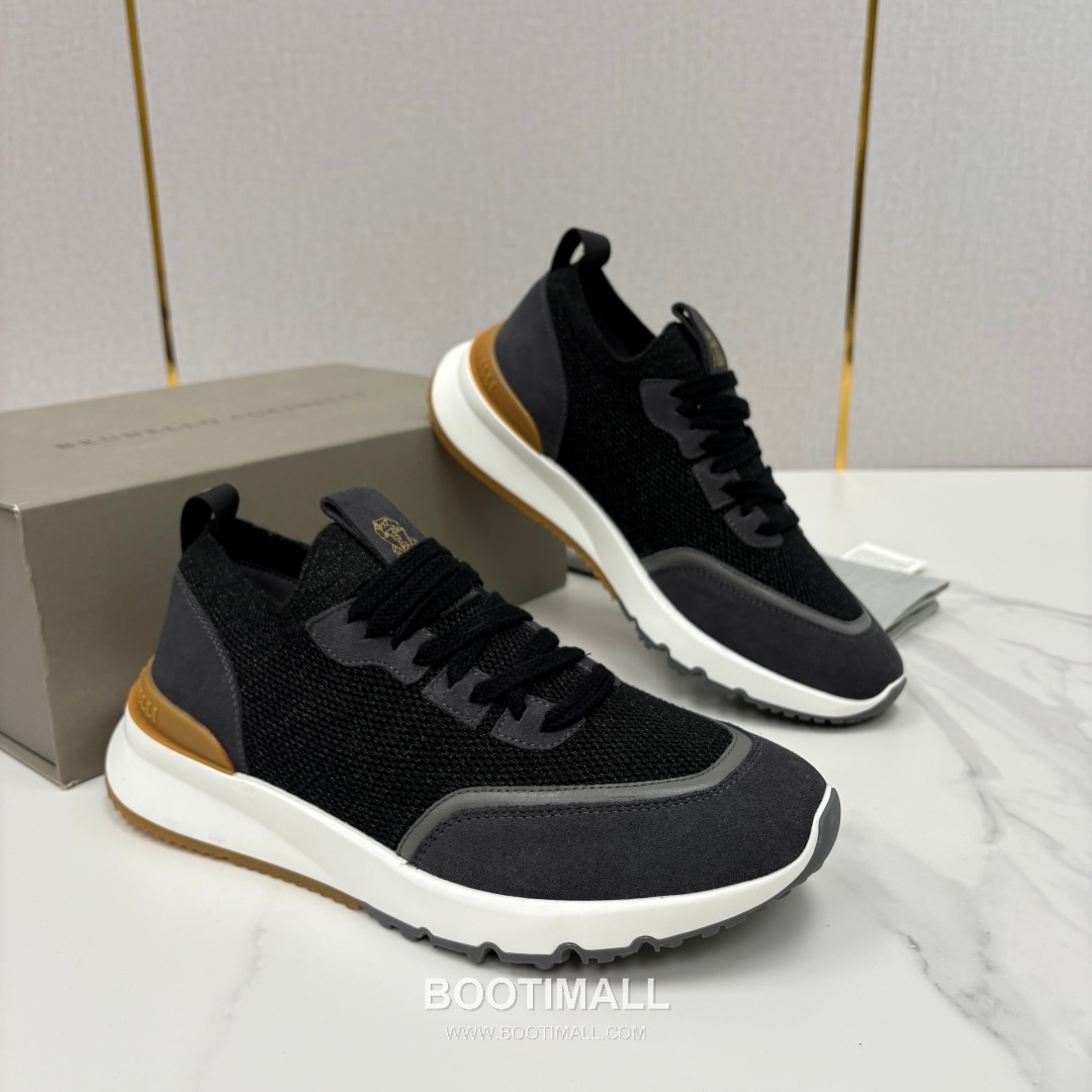 Brunello Cucinelli Melange Knit Suede Low-Top Multicolor Sneakers 브루넬로 쿠치넬리 멜란지 니트 스웨이드 로우탑 멀티컬러 스니커즈 2