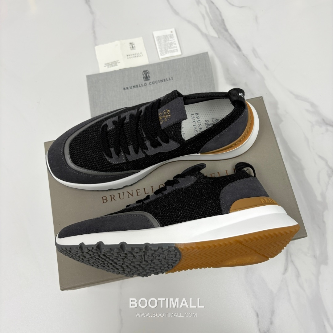 Brunello Cucinelli Melange Knit Suede Low-Top Multicolor Sneakers 브루넬로 쿠치넬리 멜란지 니트 스웨이드 로우탑 멀티컬러 스니커즈 3