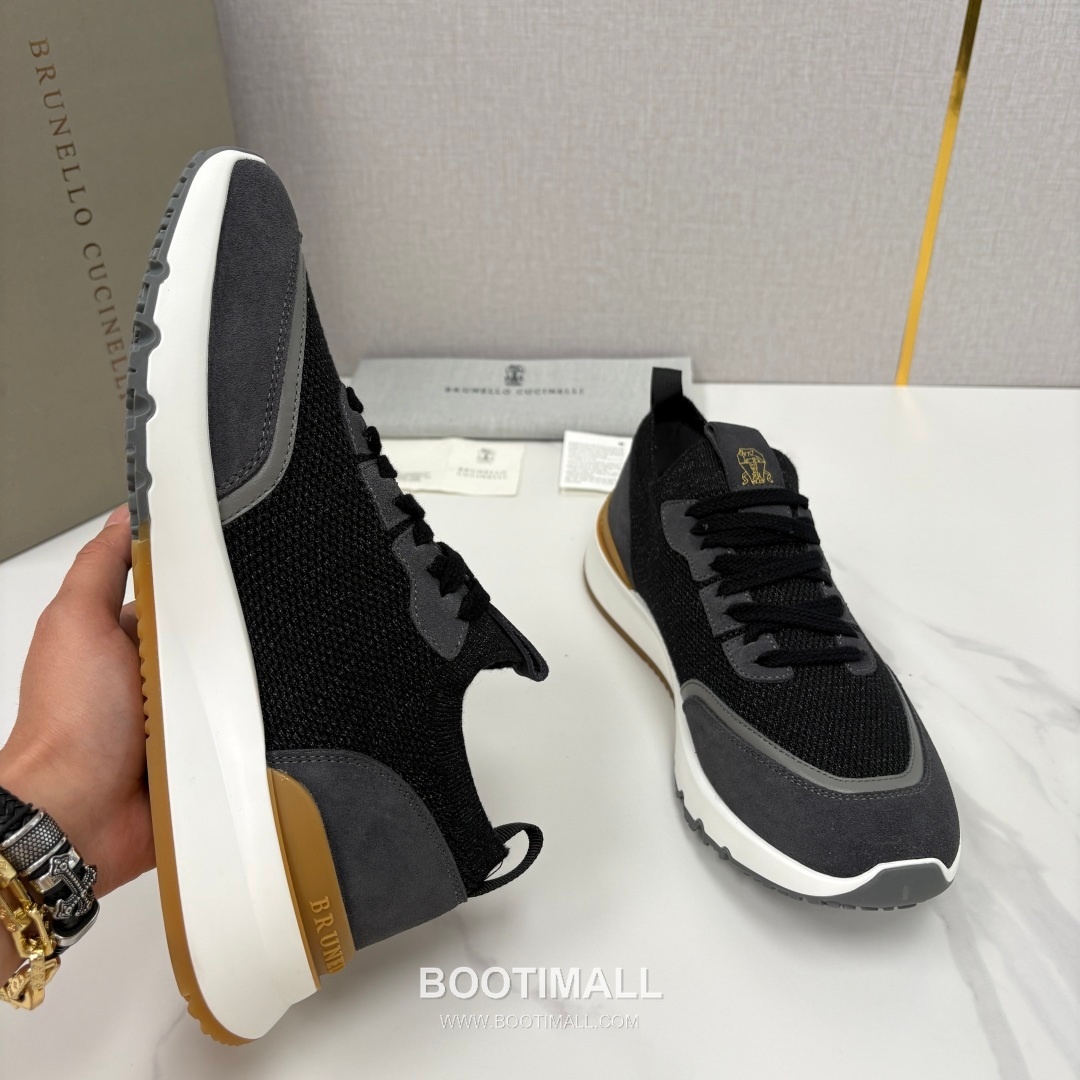 Brunello Cucinelli Melange Knit Suede Low-Top Multicolor Sneakers 브루넬로 쿠치넬리 멜란지 니트 스웨이드 로우탑 멀티컬러 스니커즈 6