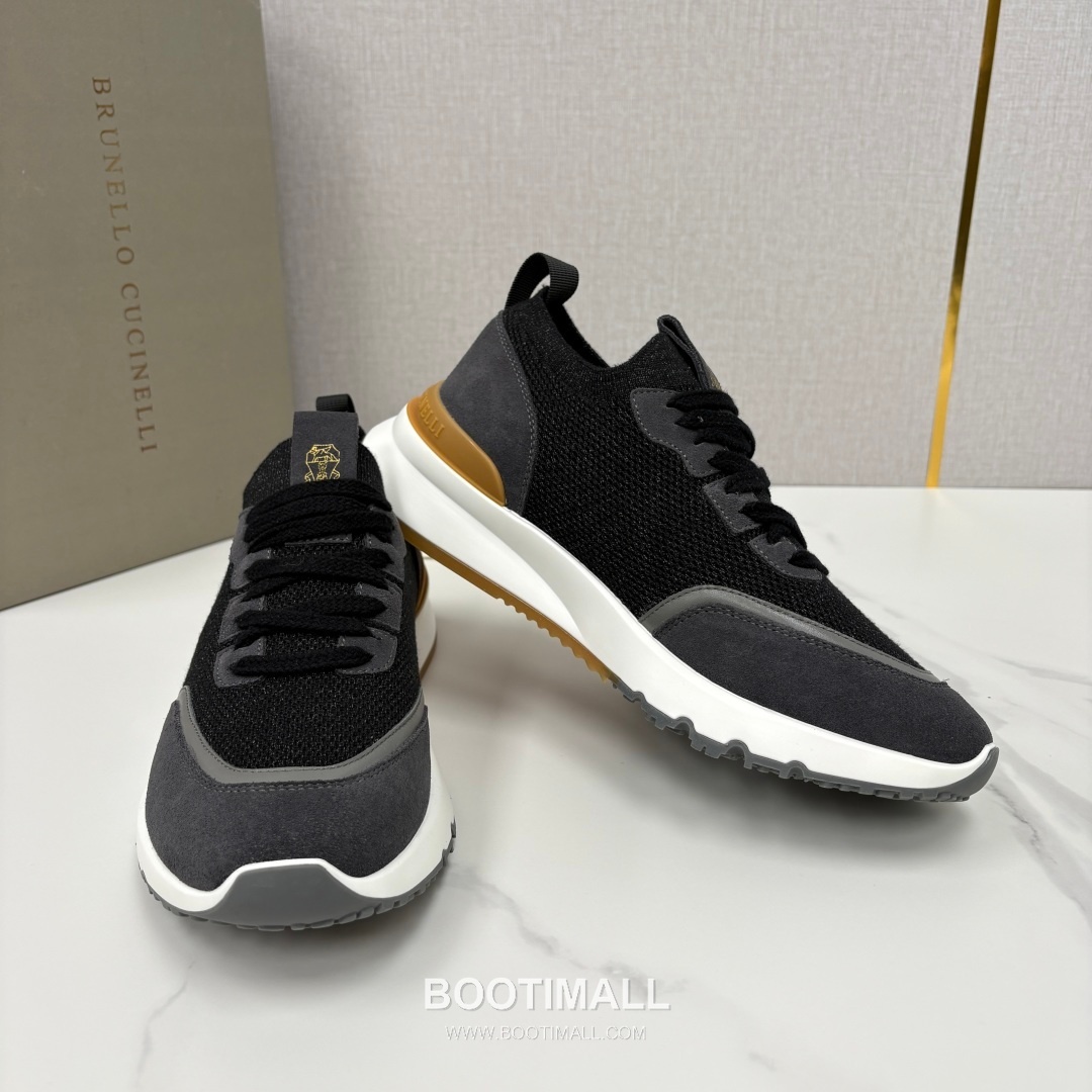 Brunello Cucinelli Melange Knit Suede Low-Top Multicolor Sneakers 브루넬로 쿠치넬리 멜란지 니트 스웨이드 로우탑 멀티컬러 스니커즈 7