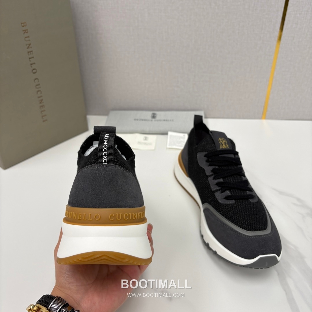 Brunello Cucinelli Melange Knit Suede Low-Top Multicolor Sneakers 브루넬로 쿠치넬리 멜란지 니트 스웨이드 로우탑 멀티컬러 스니커즈 8