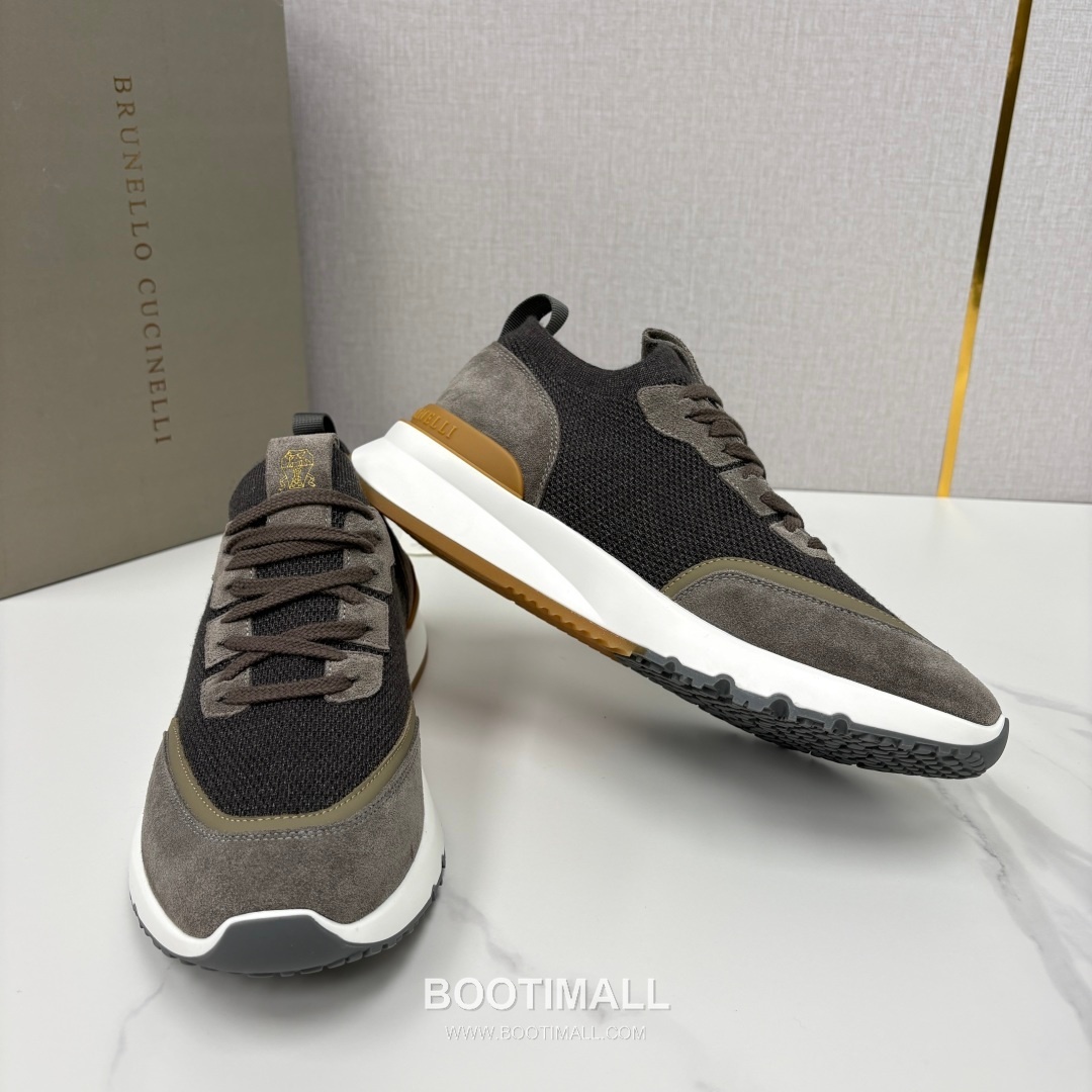 Brunello Cucinelli Melange Knit Suede Low-Top Multicolor Sneakers 브루넬로 쿠치넬리 멜란지 니트 스웨이드 로우탑 멀티컬러 스니커즈 7