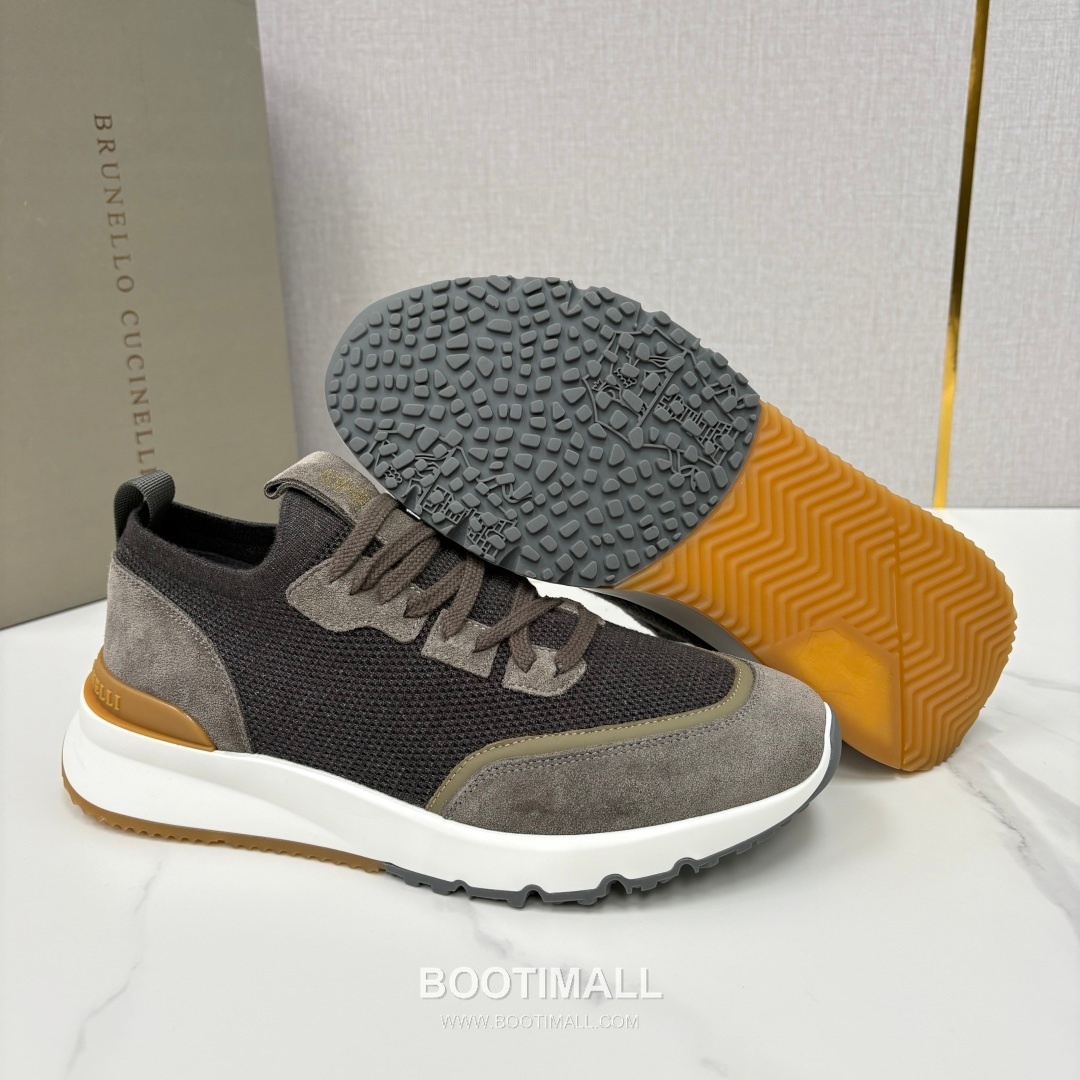 Brunello Cucinelli Melange Knit Suede Low-Top Multicolor Sneakers 브루넬로 쿠치넬리 멜란지 니트 스웨이드 로우탑 멀티컬러 스니커즈 9
