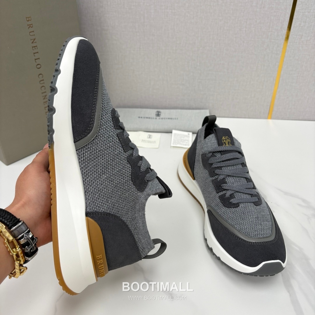 Brunello Cucinelli Melange Knit Suede Low-Top Multicolor Sneakers 브루넬로 쿠치넬리 멜란지 니트 스웨이드 로우탑 멀티컬러 스니커즈 6