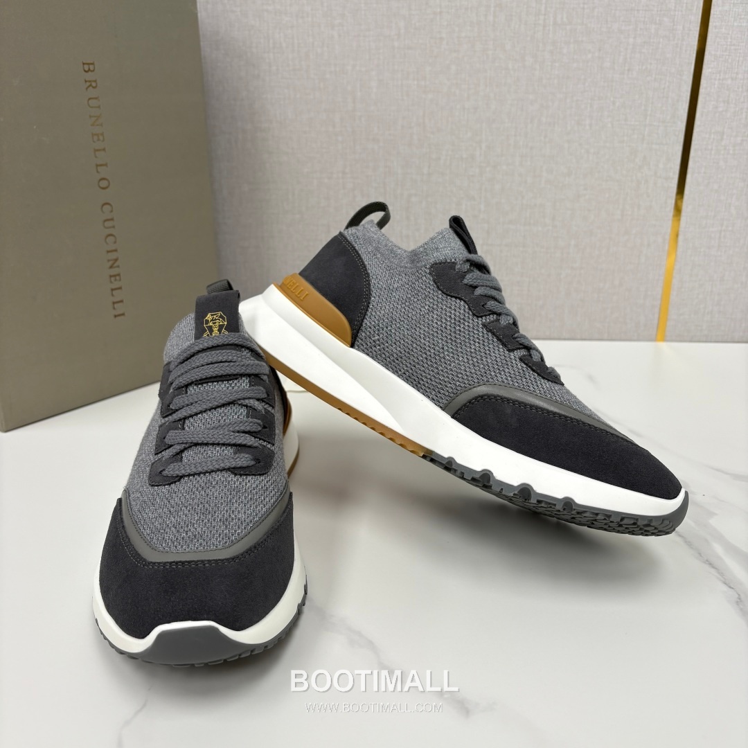 Brunello Cucinelli Melange Knit Suede Low-Top Multicolor Sneakers 브루넬로 쿠치넬리 멜란지 니트 스웨이드 로우탑 멀티컬러 스니커즈 7