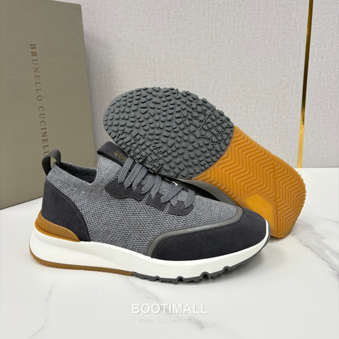 Brunello Cucinelli Melange Knit Suede Low-Top Multicolor Sneakers 브루넬로 쿠치넬리 멜란지 니트 스웨이드 로우탑 멀티컬러 스니커즈 9