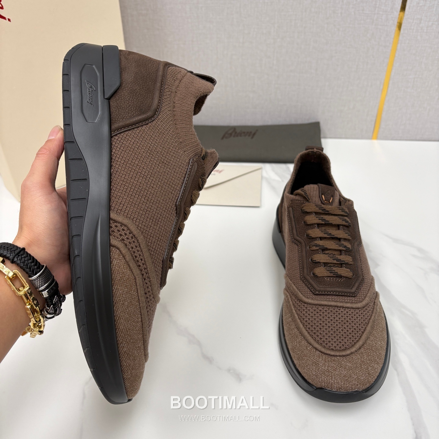 Brioni Mesh Suede Dad Sneaker 브리오니 메쉬 스웨이드 대드 스니커즈 5cm 4