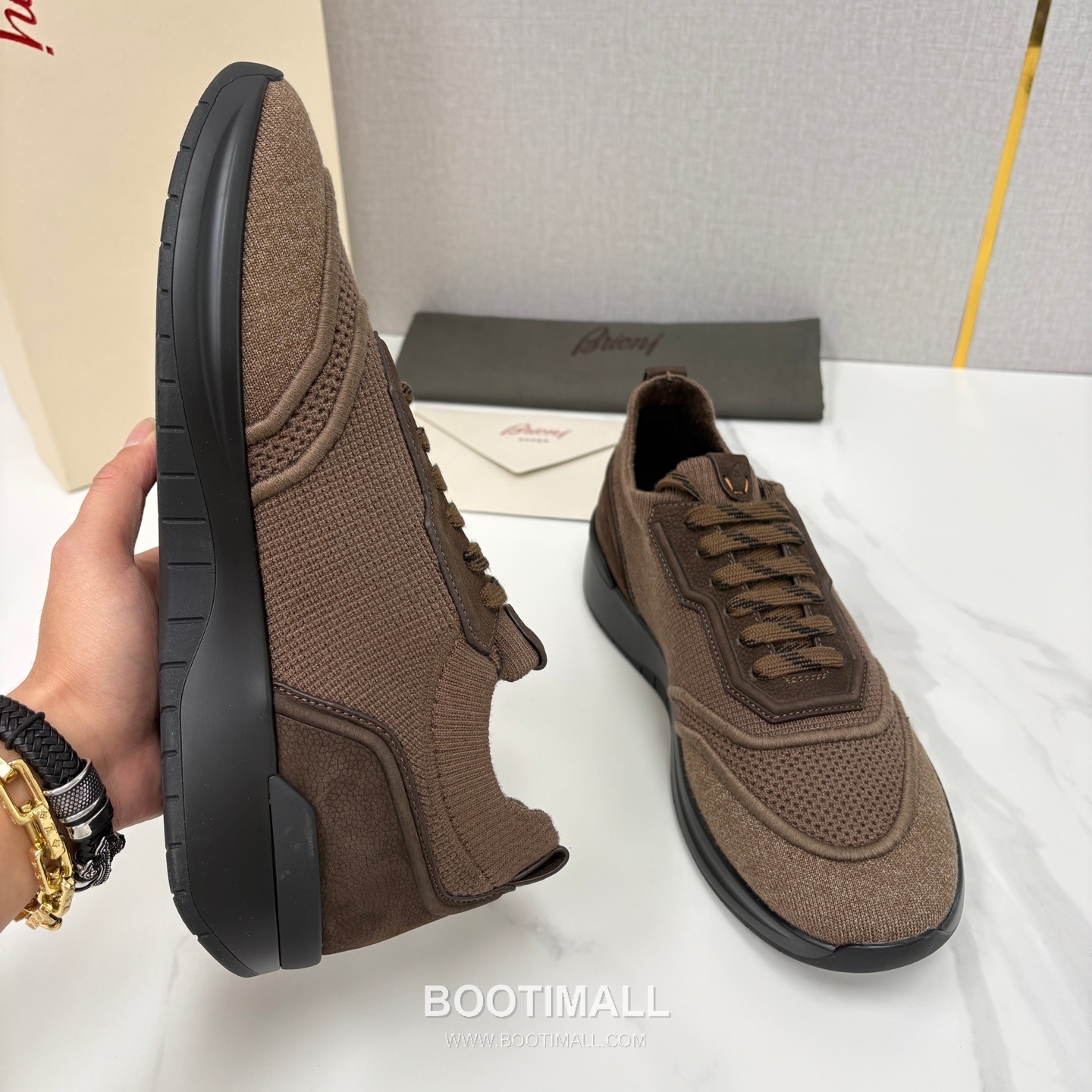 Brioni Mesh Suede Dad Sneaker 브리오니 메쉬 스웨이드 대드 스니커즈 5cm 6
