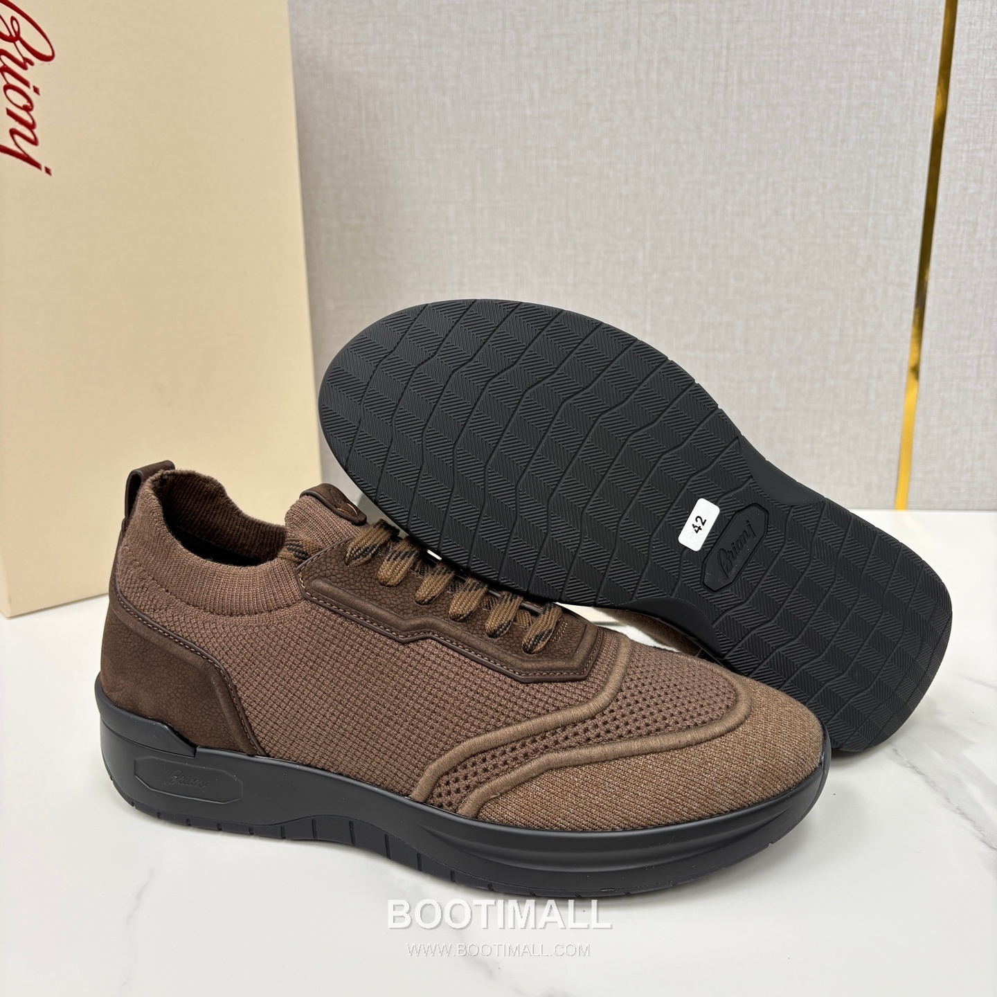 Brioni Mesh Suede Dad Sneaker 브리오니 메쉬 스웨이드 대드 스니커즈 5cm 9