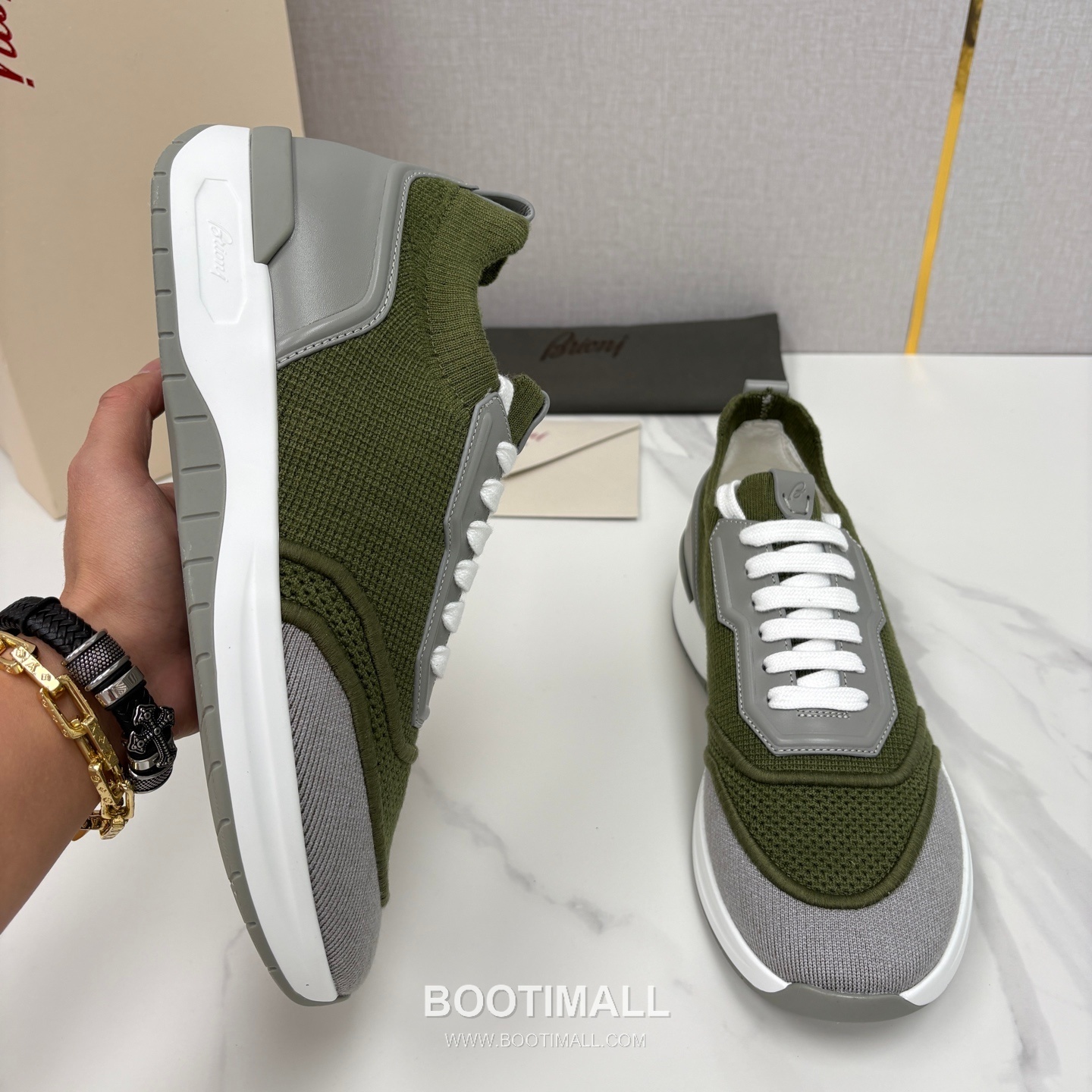 Brioni Mesh Suede Dad Sneaker 브리오니 메쉬 스웨이드 대드 스니커즈 5cm 4