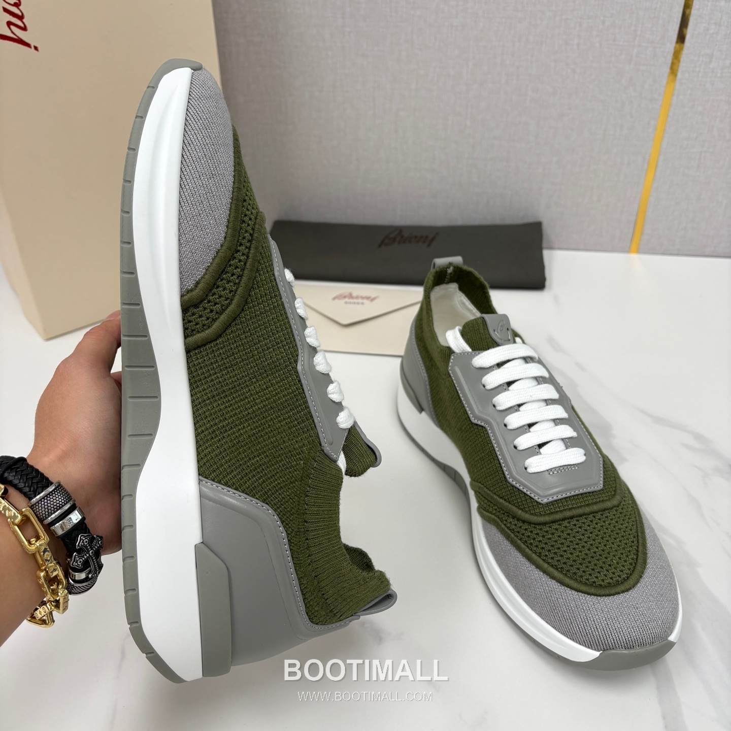 Brioni Mesh Suede Dad Sneaker 브리오니 메쉬 스웨이드 대드 스니커즈 5cm 6