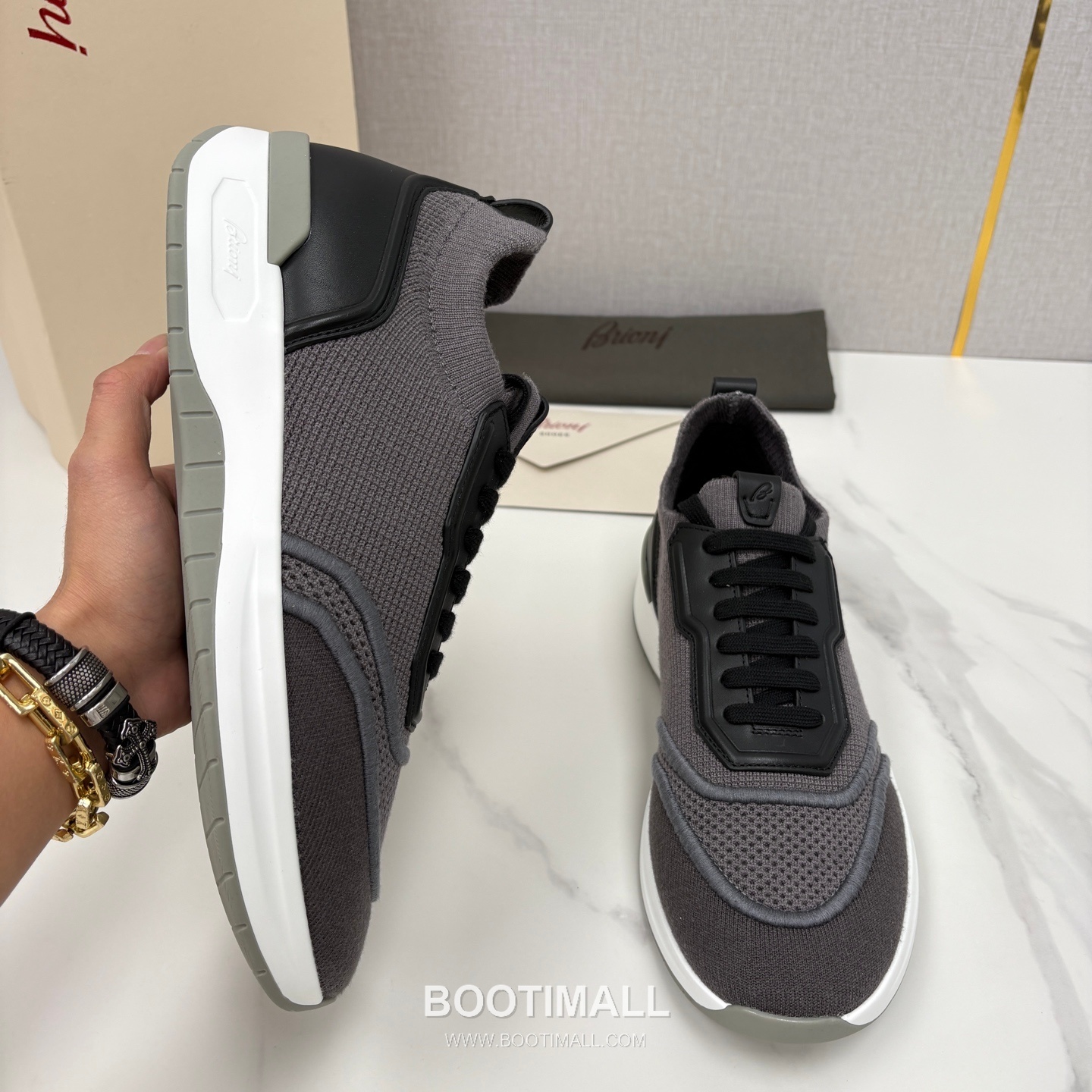 Brioni Mesh Suede Dad Sneaker 브리오니 메쉬 스웨이드 대드 스니커즈 5cm 4