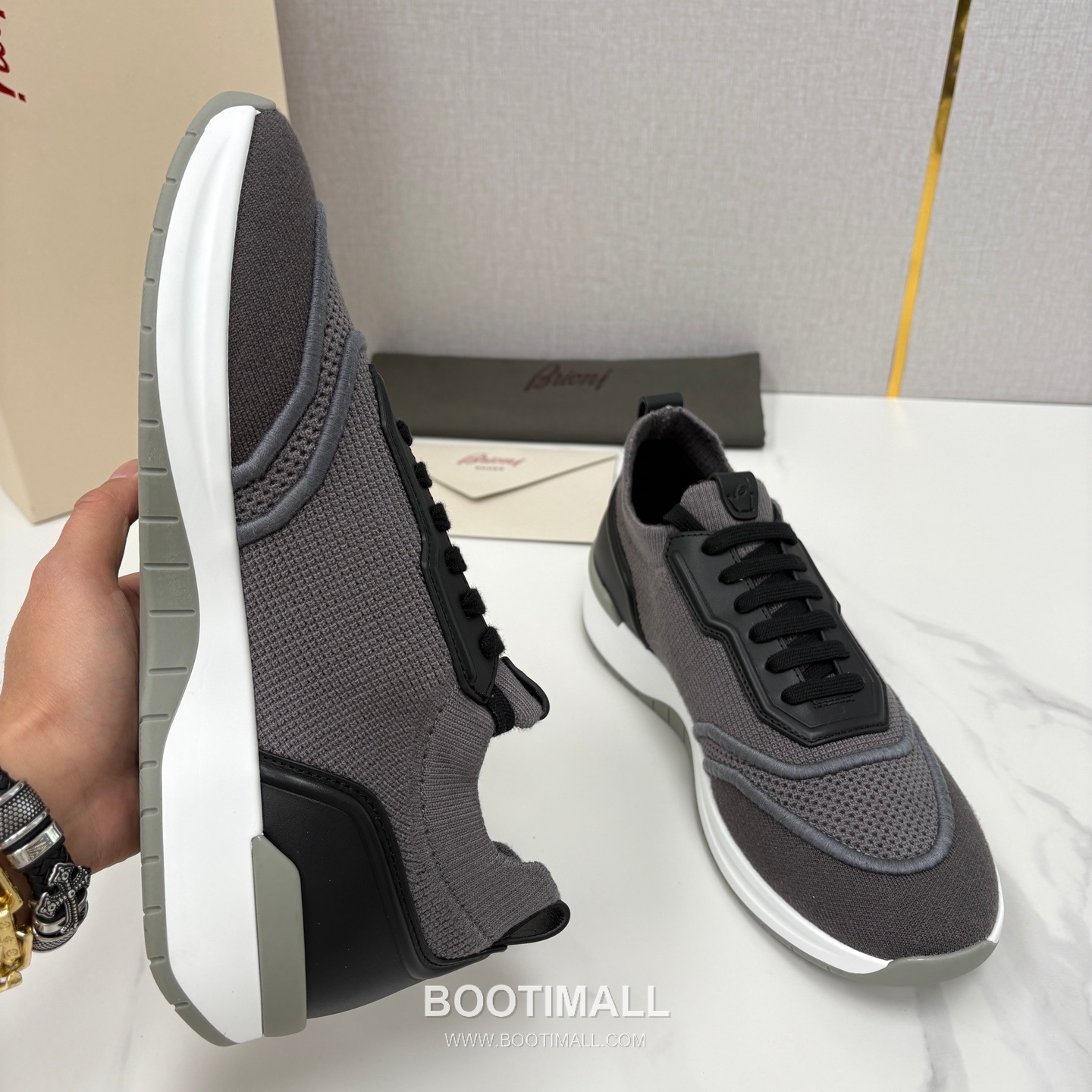 Brioni Mesh Suede Dad Sneaker 브리오니 메쉬 스웨이드 대드 스니커즈 5cm 6