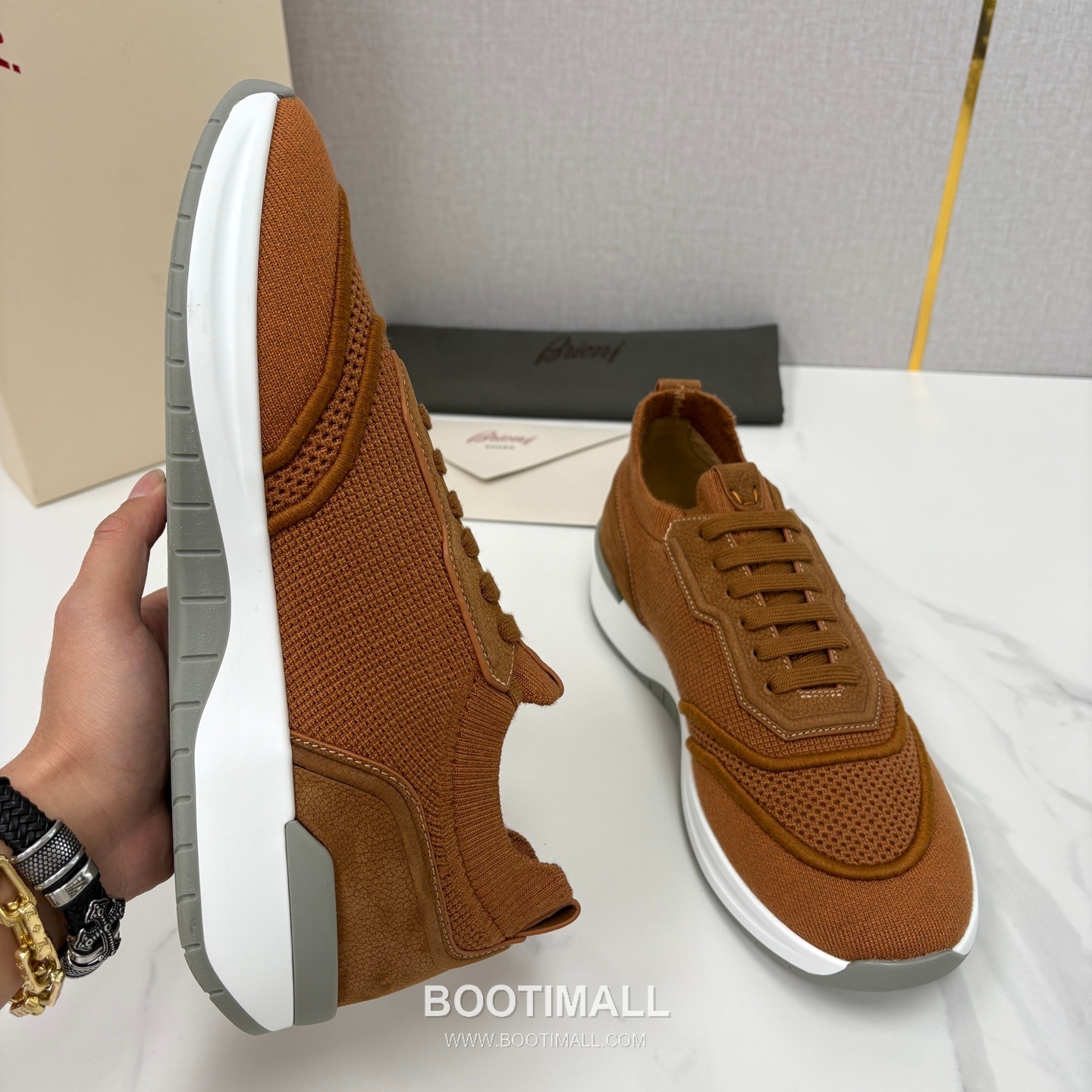 Brioni Mesh Suede Dad Sneaker 브리오니 메쉬 스웨이드 대드 스니커즈 5cm 6