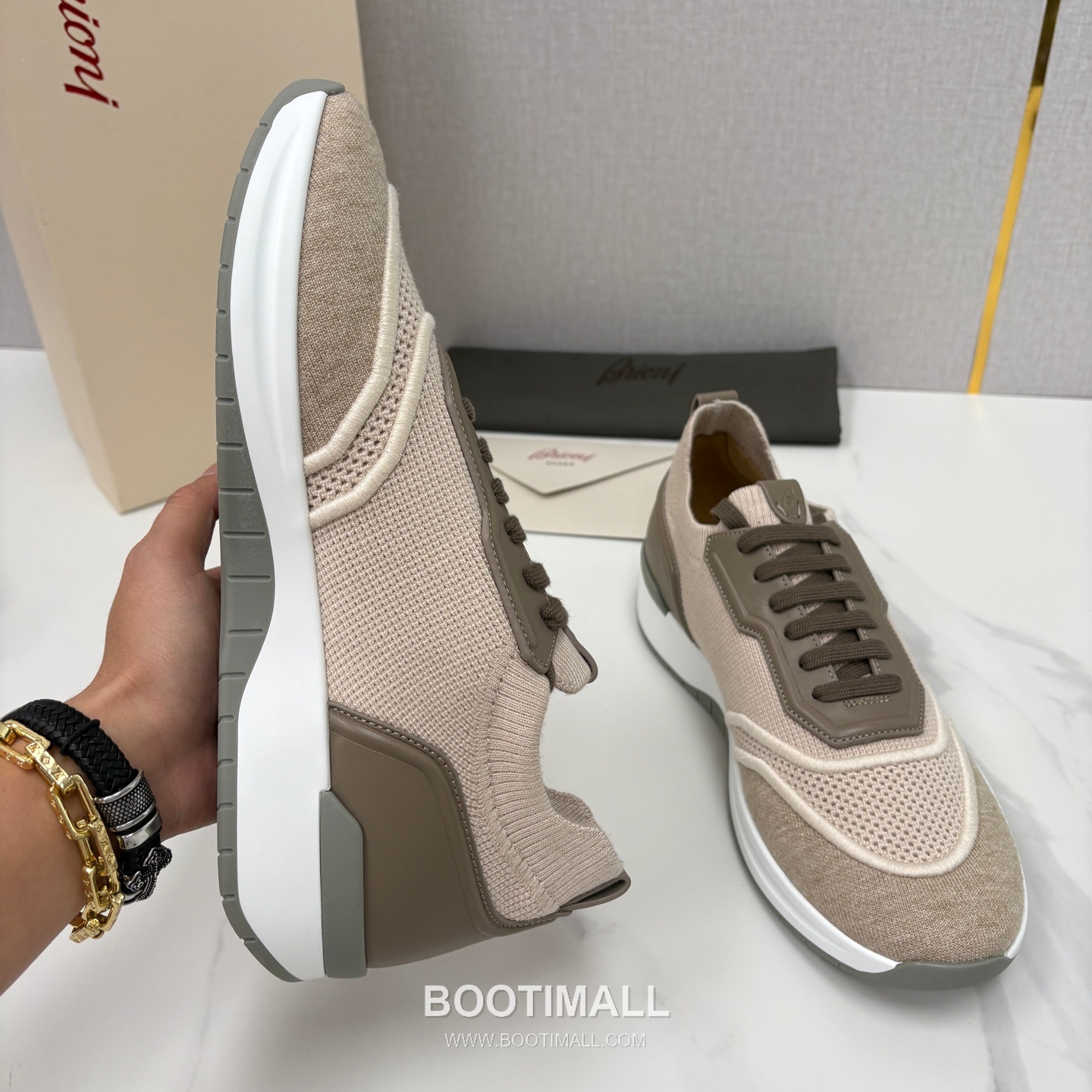 Brioni Mesh Suede Dad Sneaker 브리오니 메쉬 스웨이드 대드 스니커즈 5cm 6