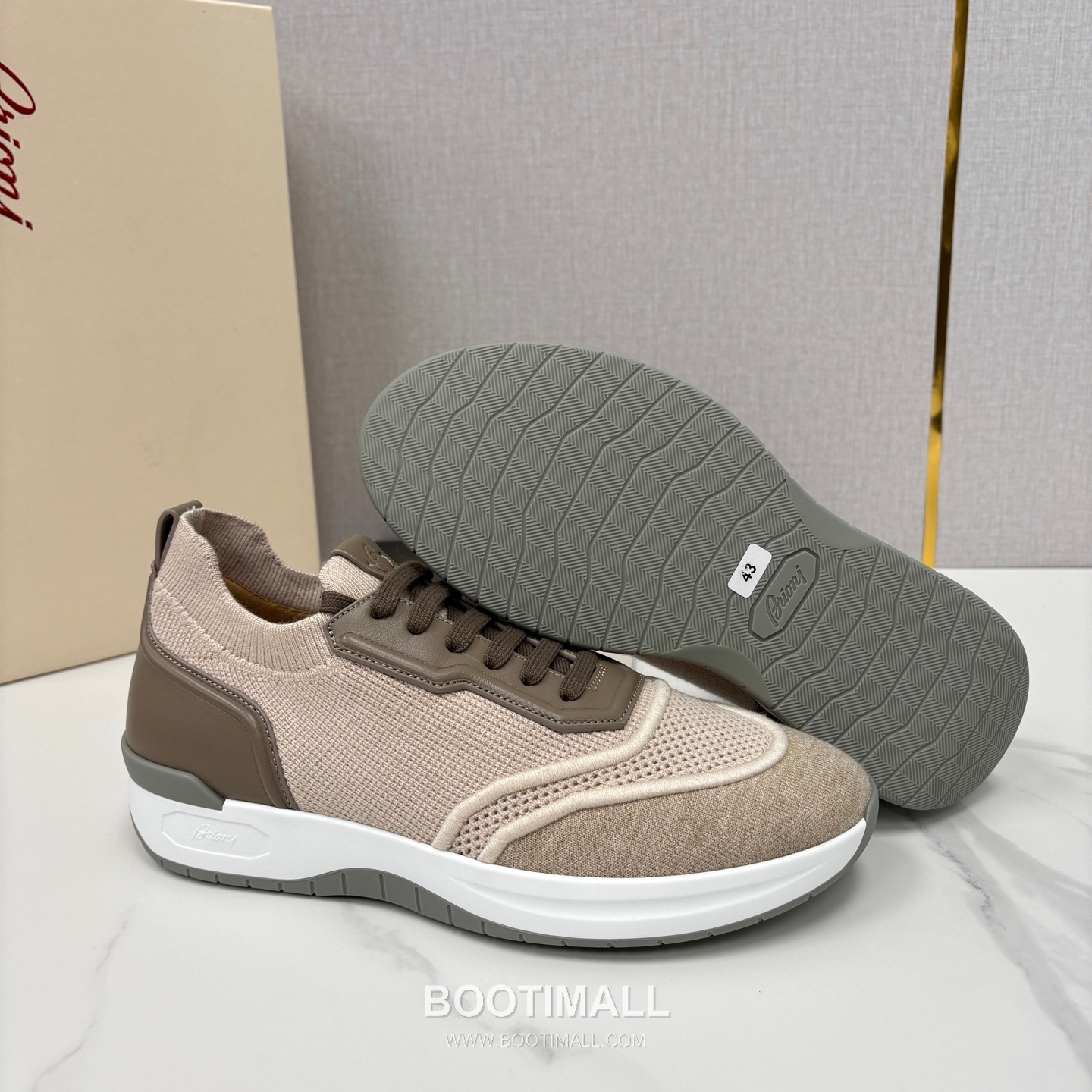 Brioni Mesh Suede Dad Sneaker 브리오니 메쉬 스웨이드 대드 스니커즈 5cm 9
