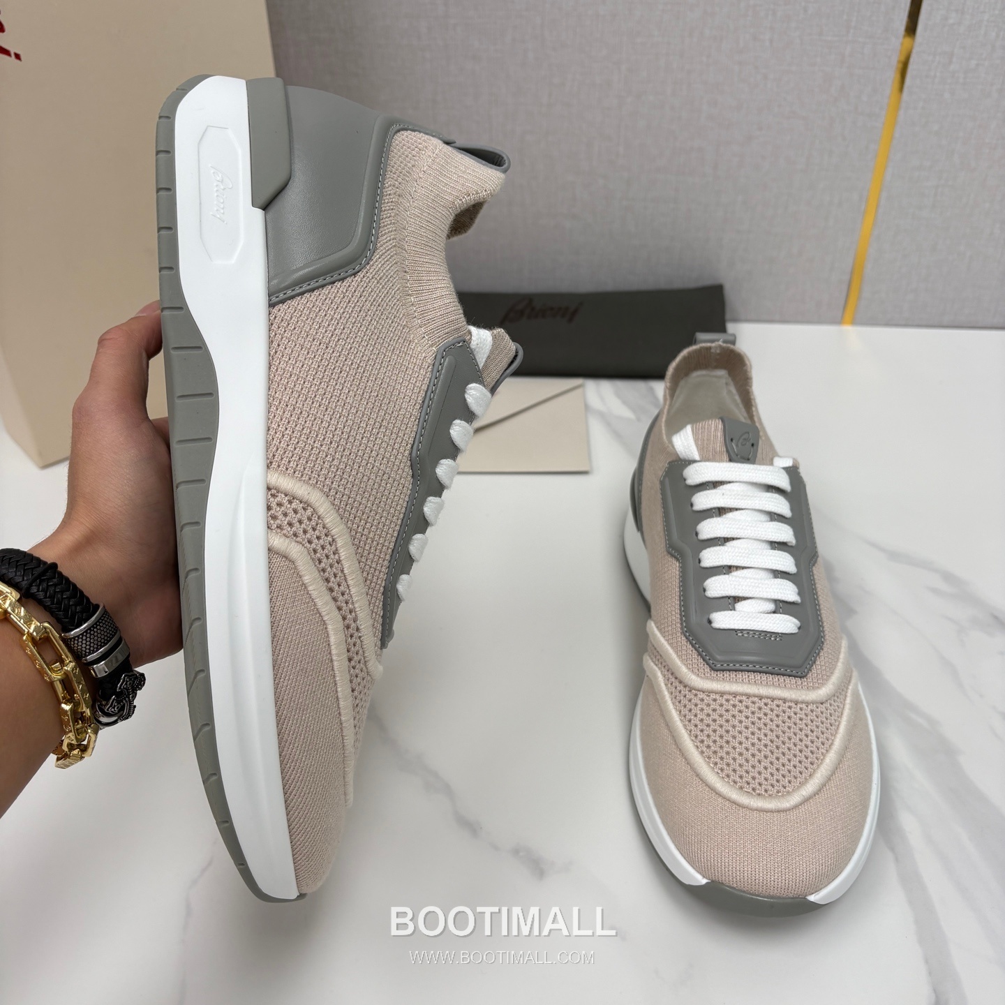 Brioni Mesh Suede Dad Sneaker 브리오니 메쉬 스웨이드 대드 스니커즈 5cm 4