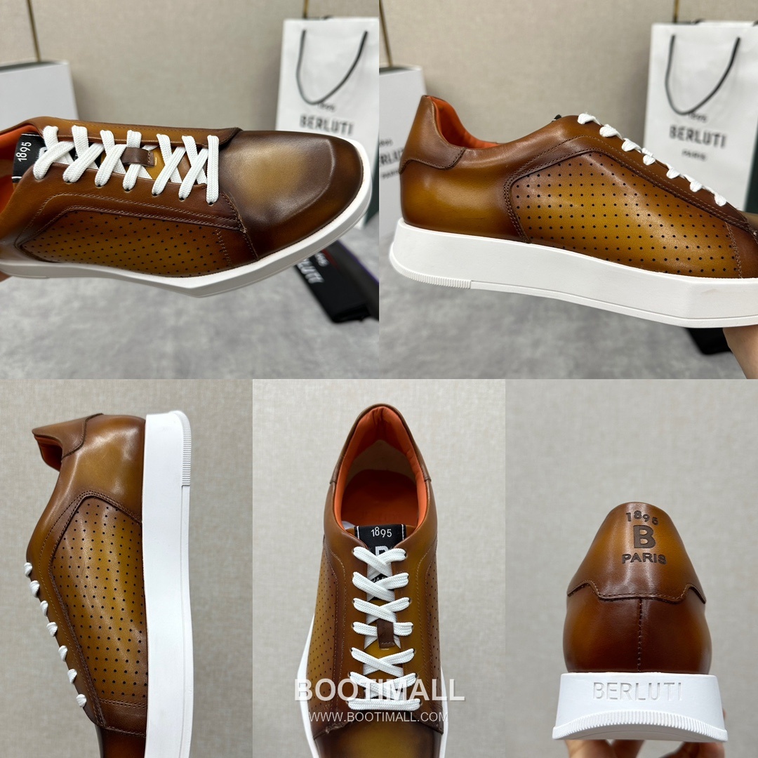 Berluti Stellar Diamond-Cut Calfskin Black Sneakers 벨루티 스텔라 다이아몬드 컷 송아지가죽 블랙 스니커즈 9