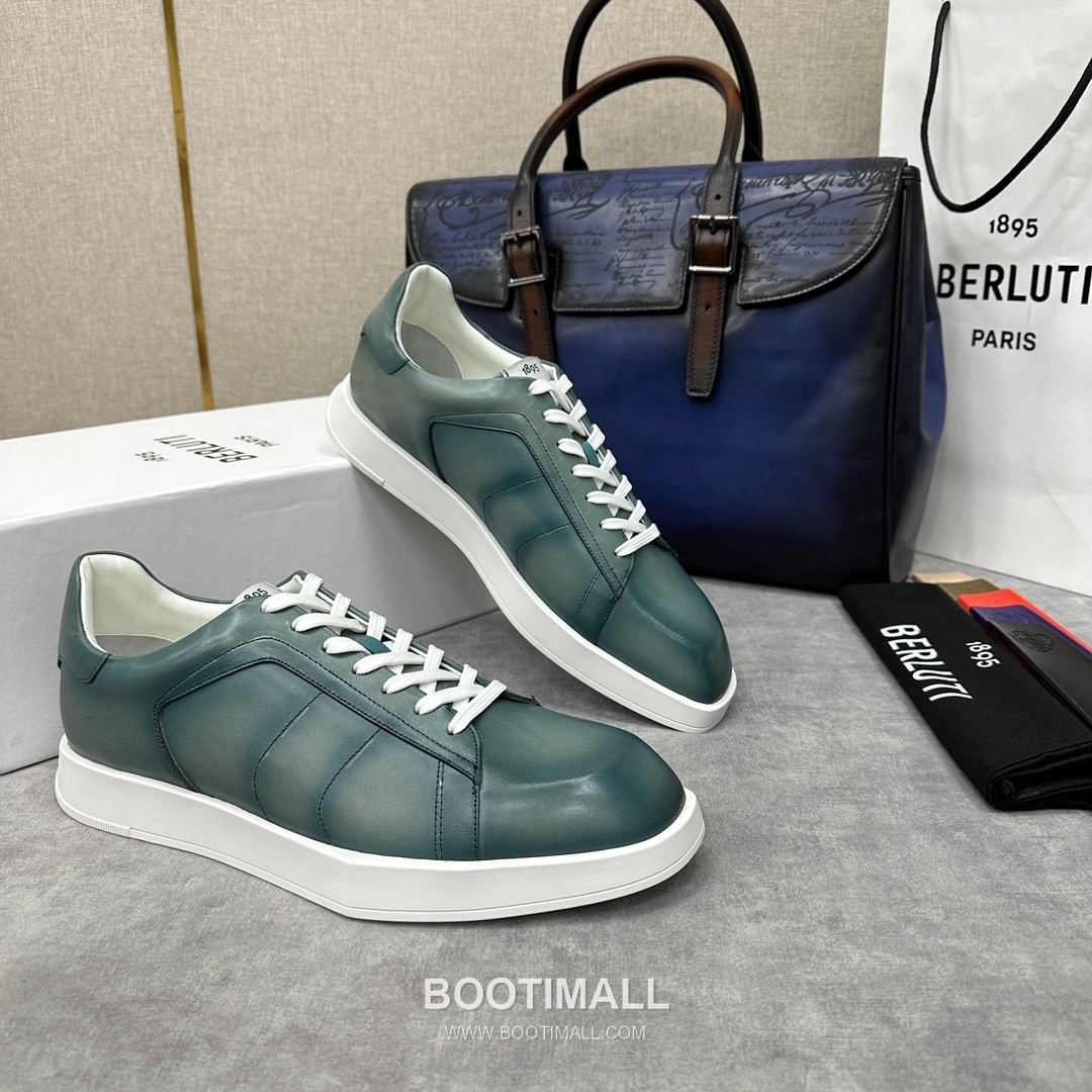 Berluti Stellar Diamond-Cut Trainer Calfskin Silk White 벨루티 스텔라 다이아몬드 컷 트레이너 송아지가죽 실크 화이트 스니커즈 2