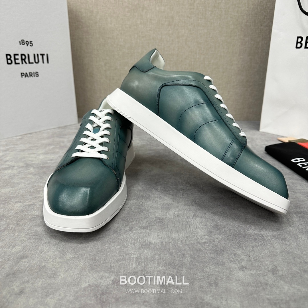 Berluti Stellar Diamond-Cut Trainer Calfskin Silk White 벨루티 스텔라 다이아몬드 컷 트레이너 송아지가죽 실크 화이트 스니커즈 4