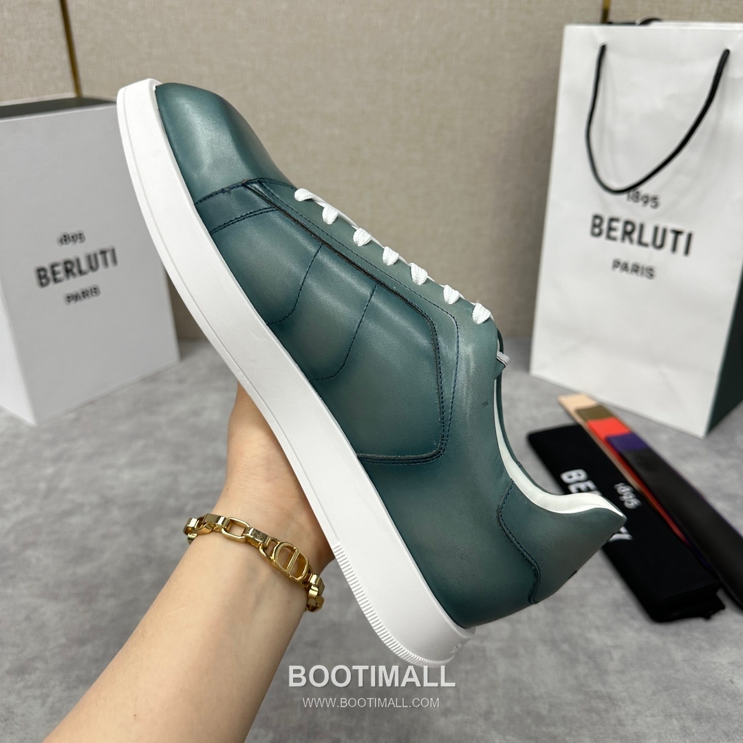 Berluti Stellar Diamond-Cut Trainer Calfskin Silk White 벨루티 스텔라 다이아몬드 컷 트레이너 송아지가죽 실크 화이트 스니커즈 8