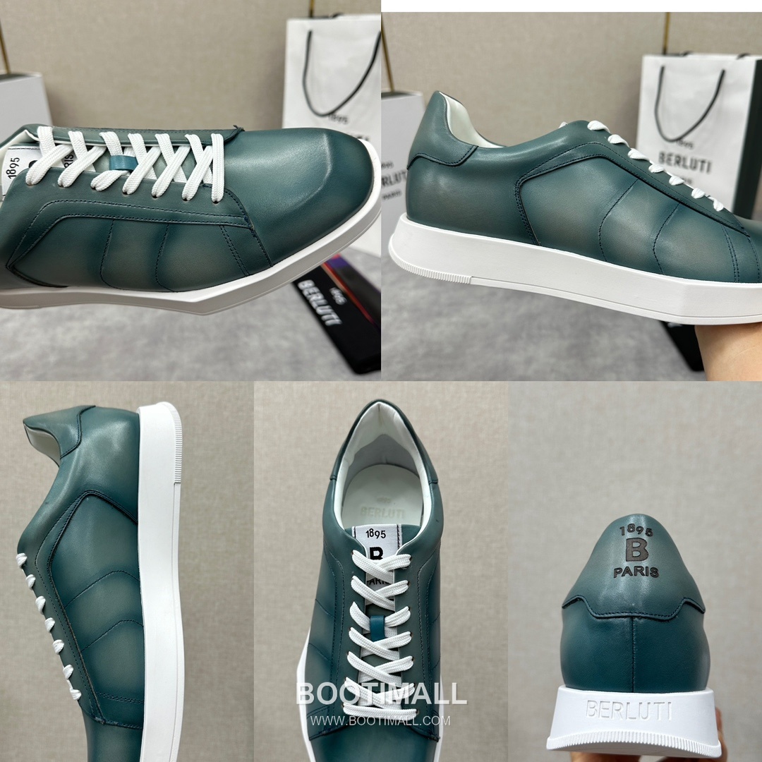 Berluti Stellar Diamond-Cut Trainer Calfskin Silk White 벨루티 스텔라 다이아몬드 컷 트레이너 송아지가죽 실크 화이트 스니커즈 9
