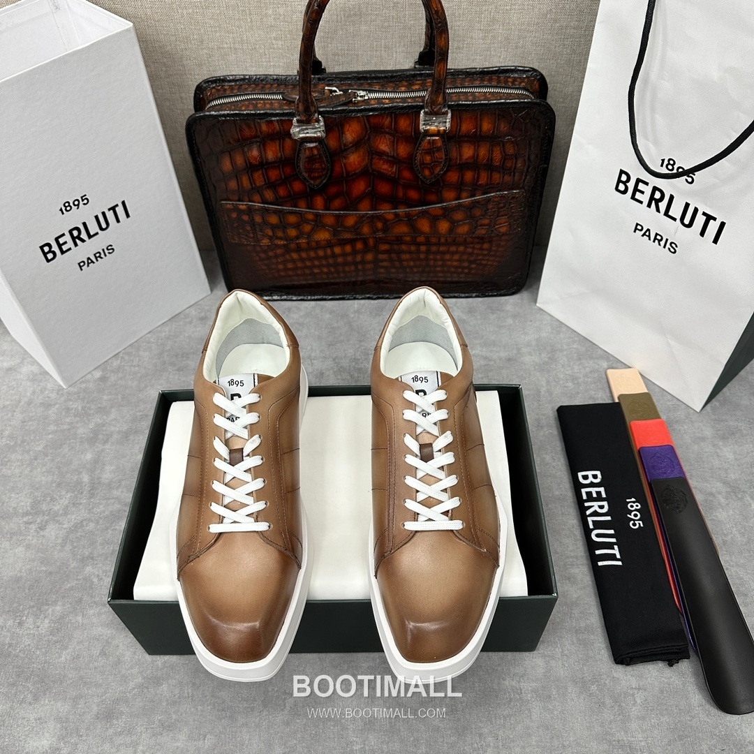 Berluti Stellar Diamond-Cut Trainer Leather White 벨루티 스텔라 다이아몬드 컷 트레이너 레더 화이트 스니커즈 1