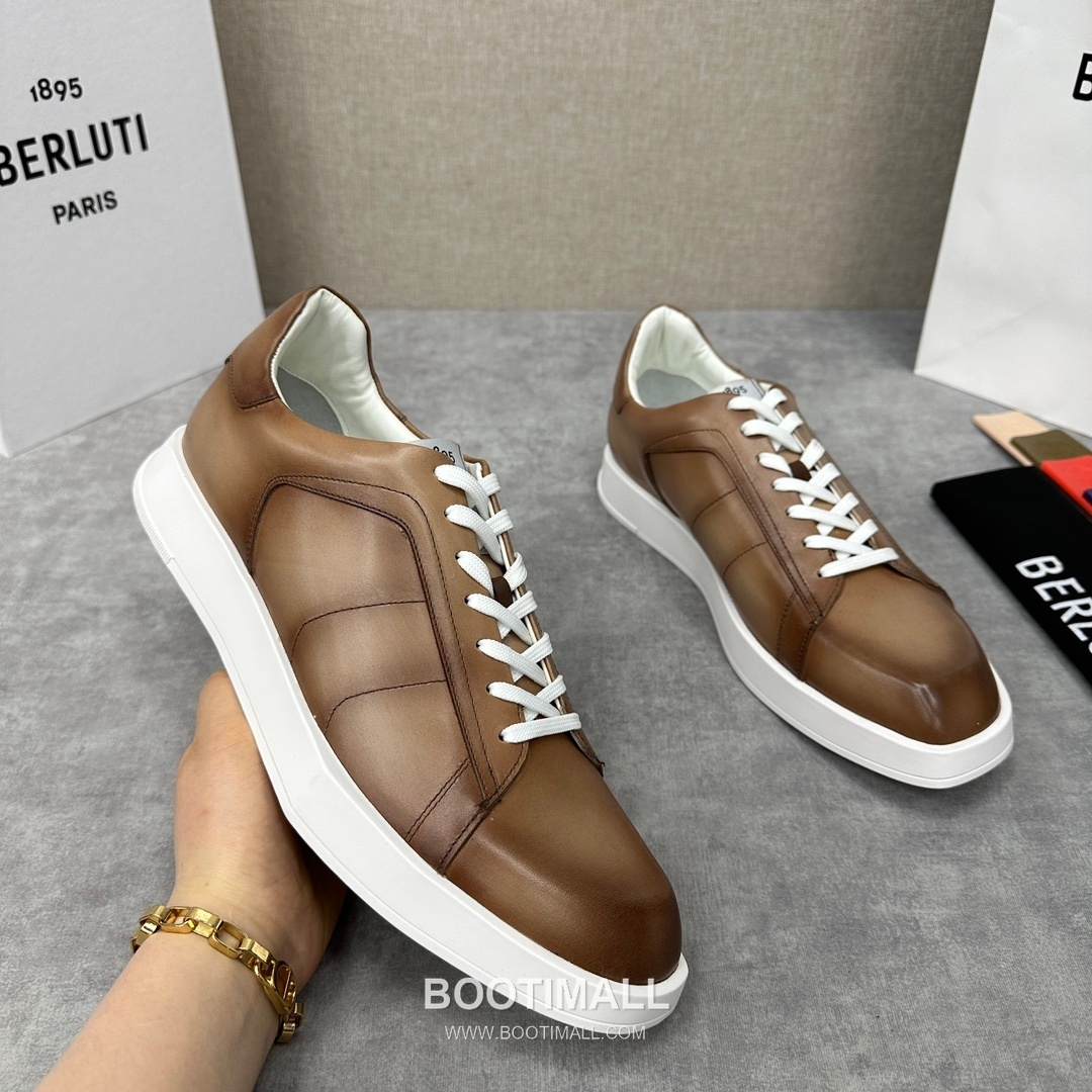 Berluti Stellar Diamond-Cut Trainer Leather White 벨루티 스텔라 다이아몬드 컷 트레이너 레더 화이트 스니커즈 3
