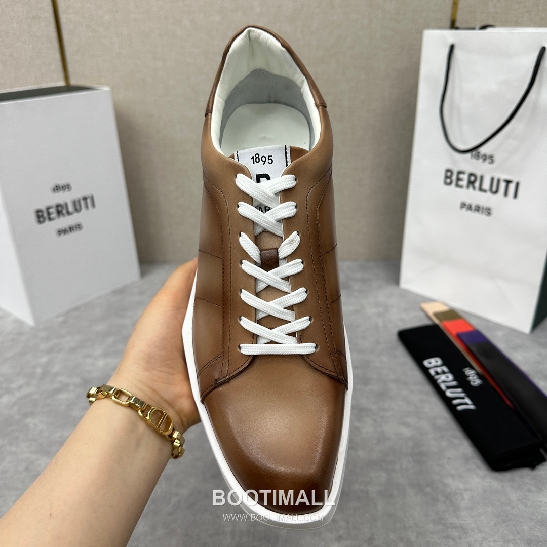Berluti Stellar Diamond-Cut Trainer Leather White 벨루티 스텔라 다이아몬드 컷 트레이너 레더 화이트 스니커즈 7