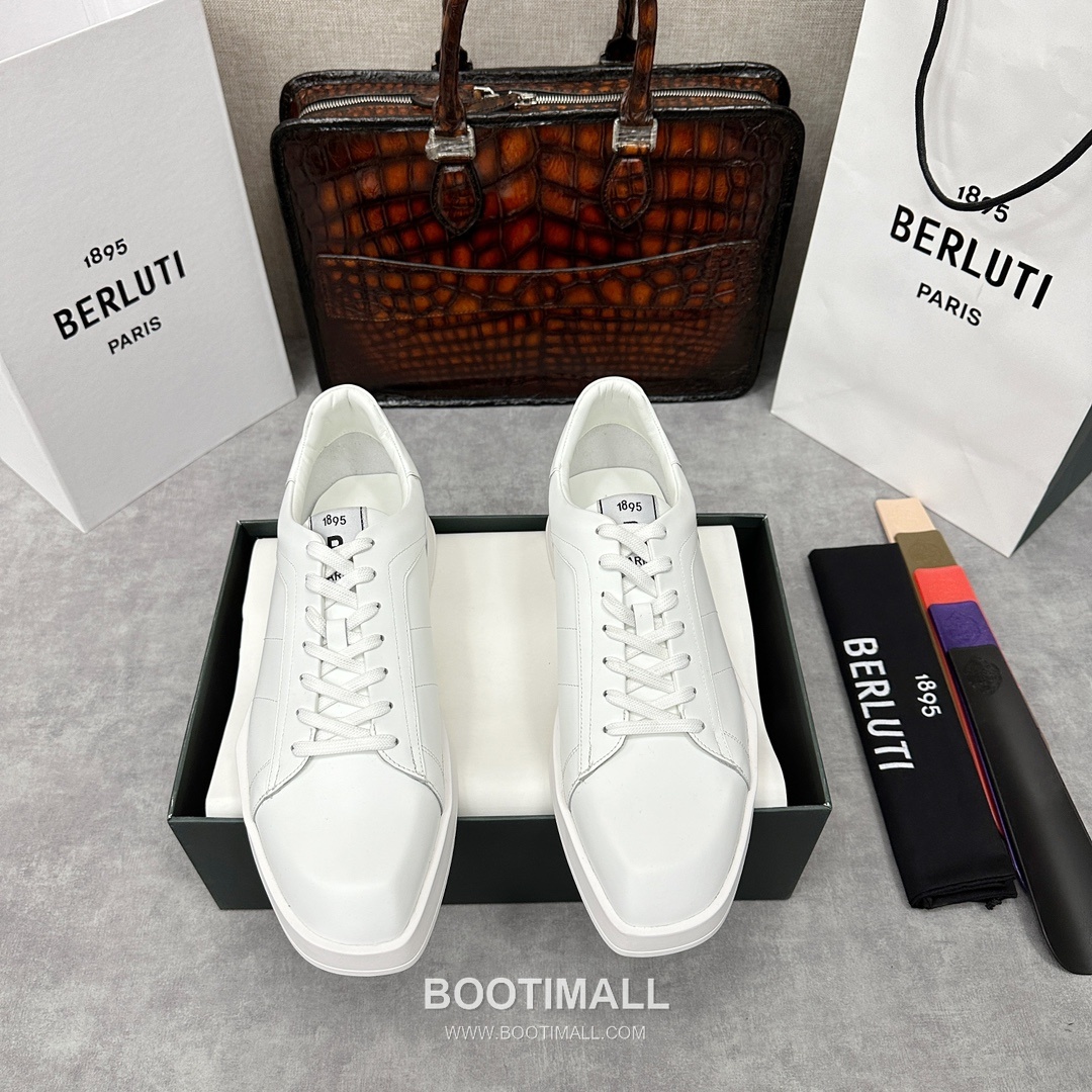 Berluti Stellar Diamond-Cut Trainer Silk Leather White 벨루티 스텔라 다이아몬드 컷 트레이너 실크 레더 화이트 스니커즈 1
